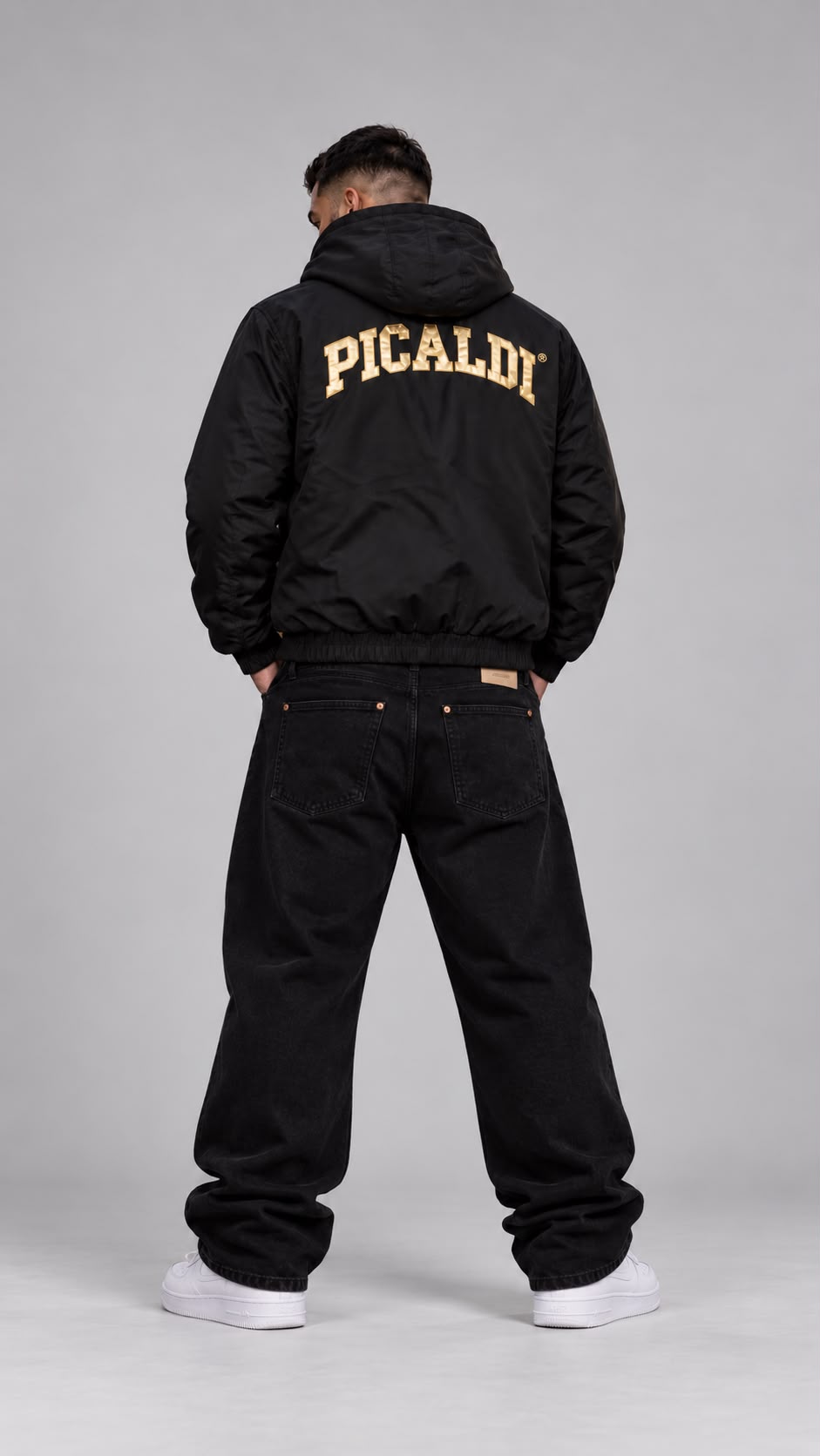 Picaldi Herren Bomberjacke BTTR Black/Gold 3XL
