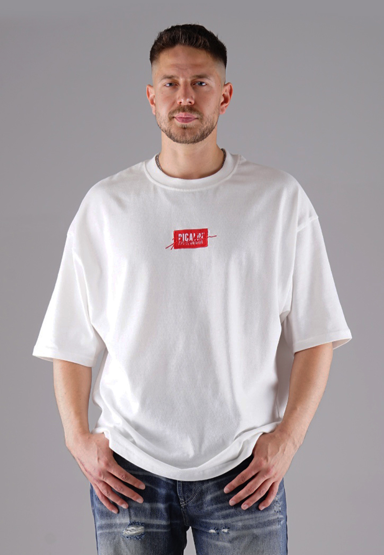 Picaldi Herren T-Shirt Oversize Emphasize off white XXL