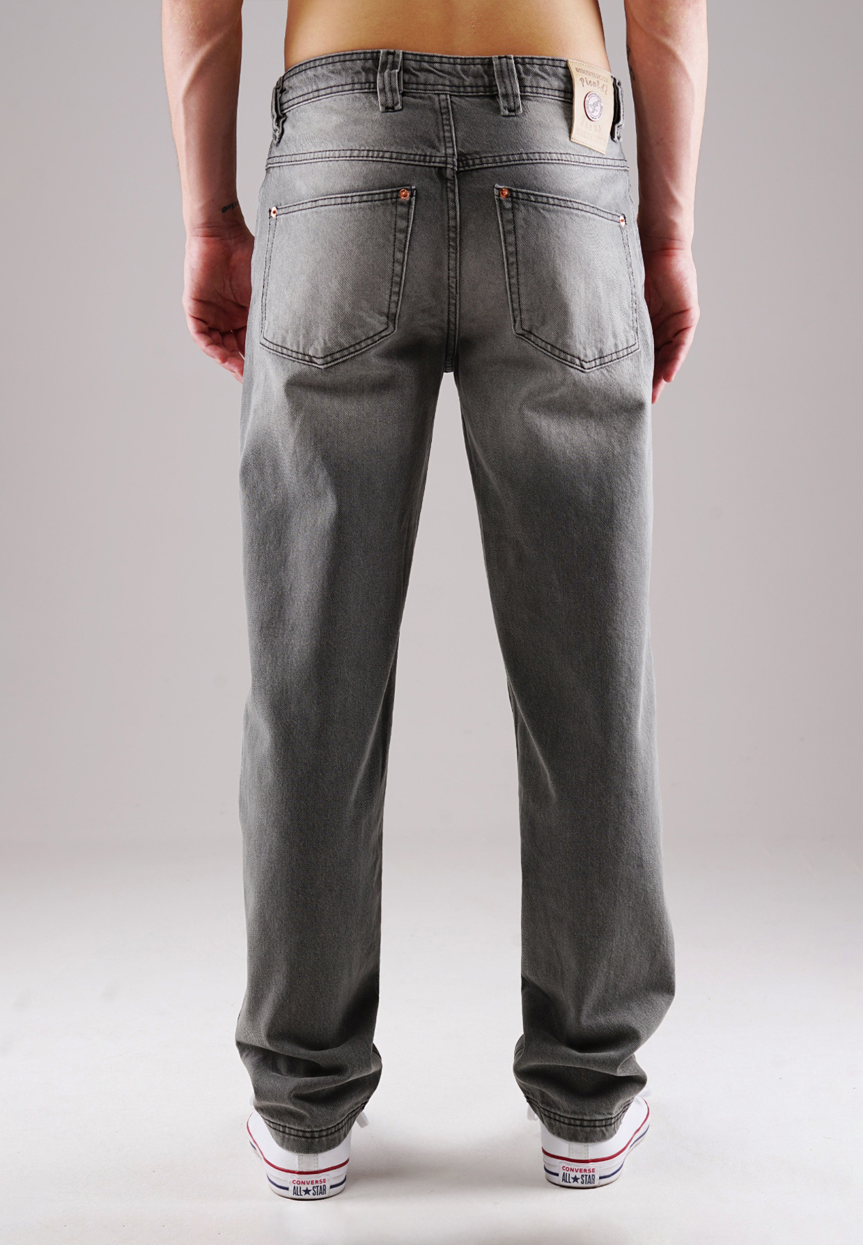 Picaldi Zicco 472 Reyes Herrenjeans - Relaxed-Karottenschnitt in Washed Dark Grey W42-L32