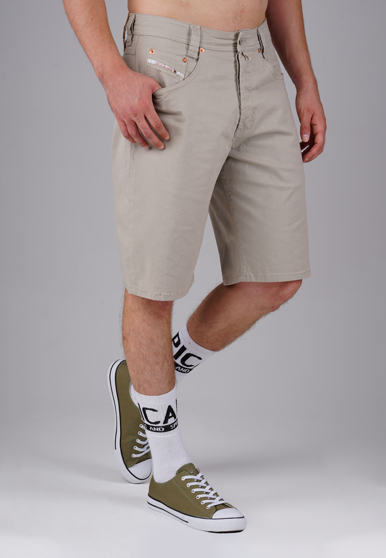 Picaldi Zicco 471 Gabardine Herren Shorts - Relaxed Fit in Desert Sand Picaldi Zicco 471 Gabardine Herren Shorts - Relaxed Fit in Desert Sand W40