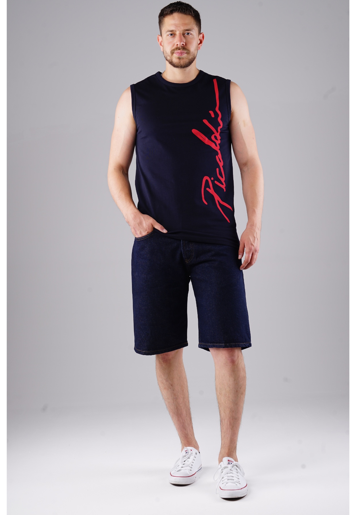 Picaldi Zicco 471 Indigo Herren Jeansshorts - Relaxed Fit in Deep Indigo W40