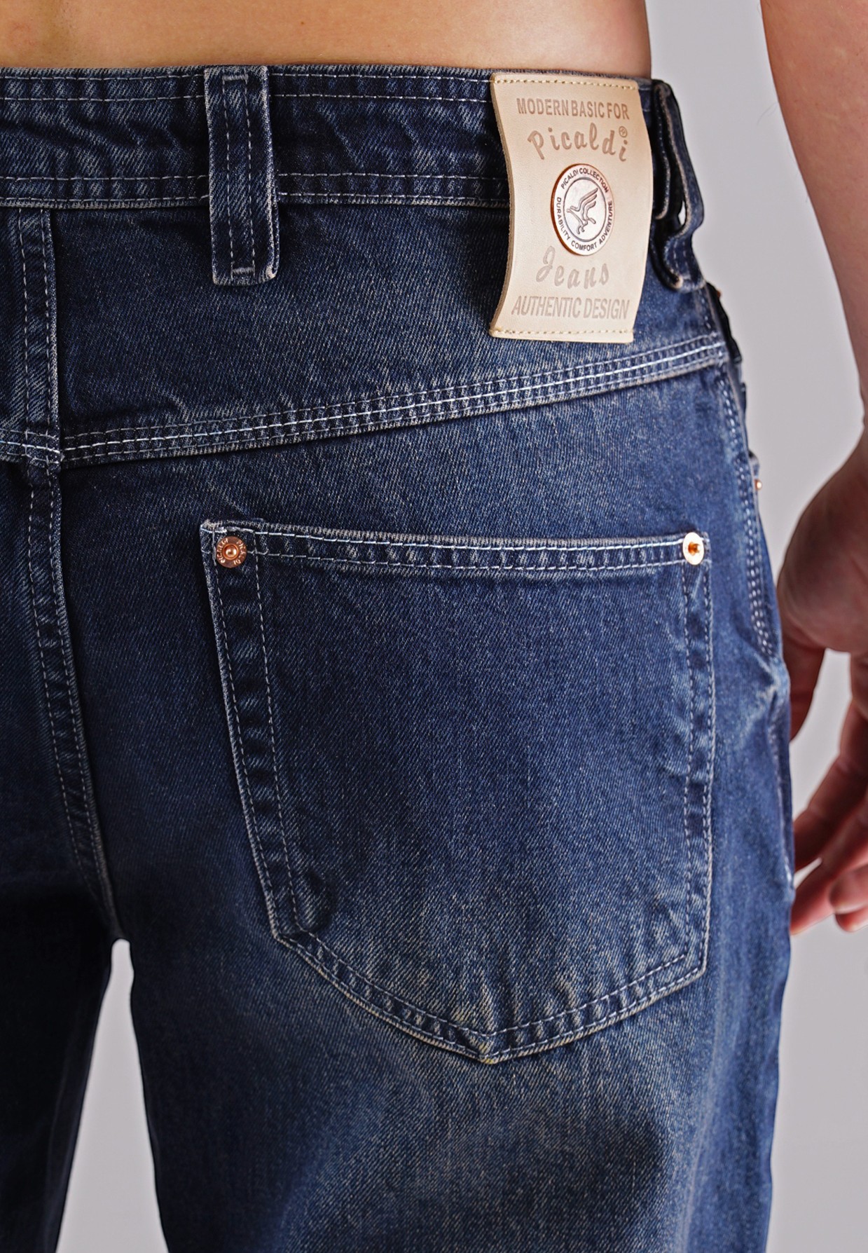 Picaldi Herren Jeans Zicco 472 Indiana washed dark blue W42-L32