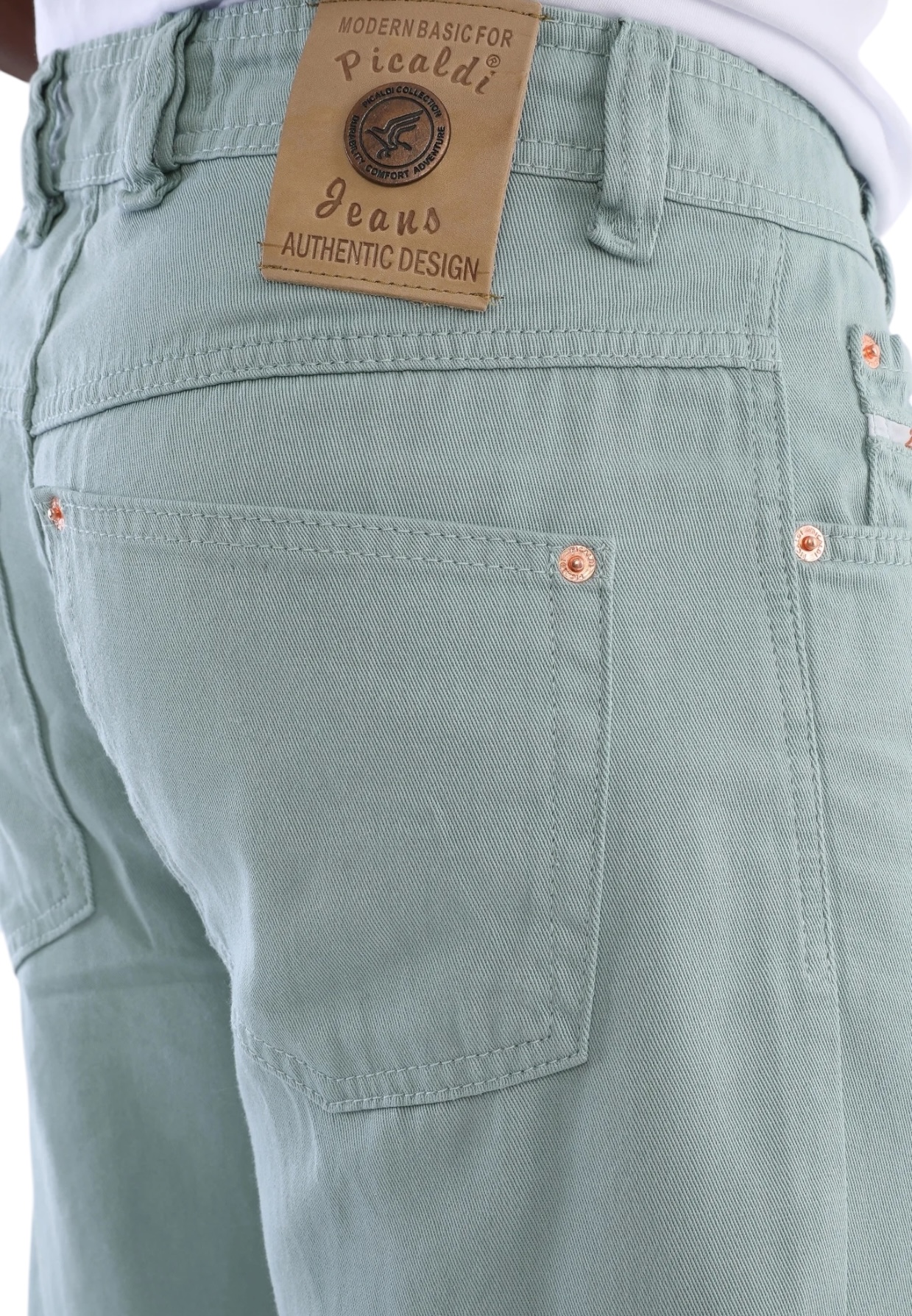 Picaldi Herren Jeans Zicco 472 Gabardine Turqoise W40-L32