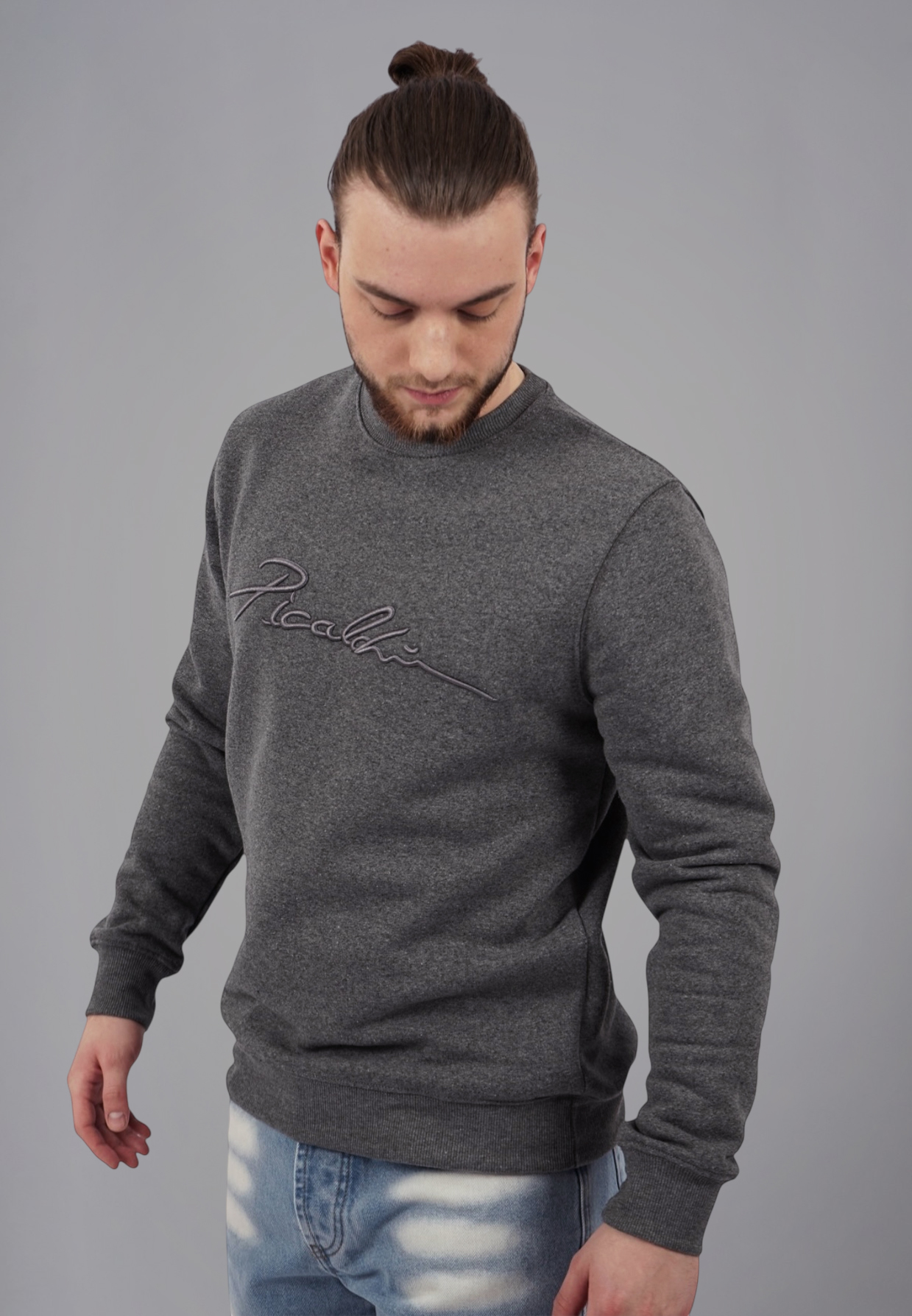 Picaldi Herren Sweatshirt Signature anthracite