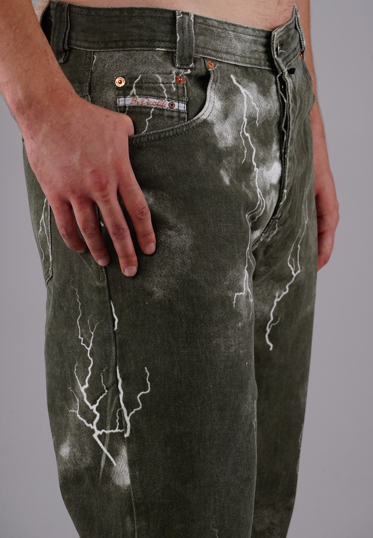 Picaldi Herren Jeans Zicco 472 Flash Khaki dark olive tunder wash