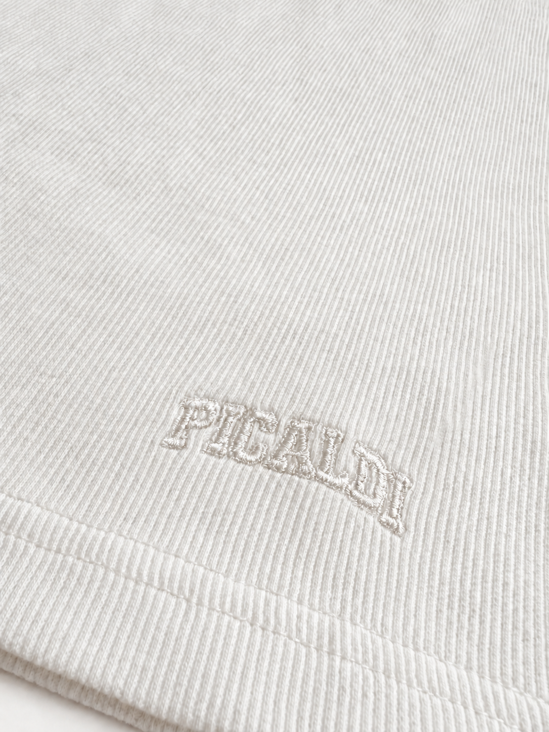 Picaldi Herren Tank Top Ribbed Basic Beige XXL