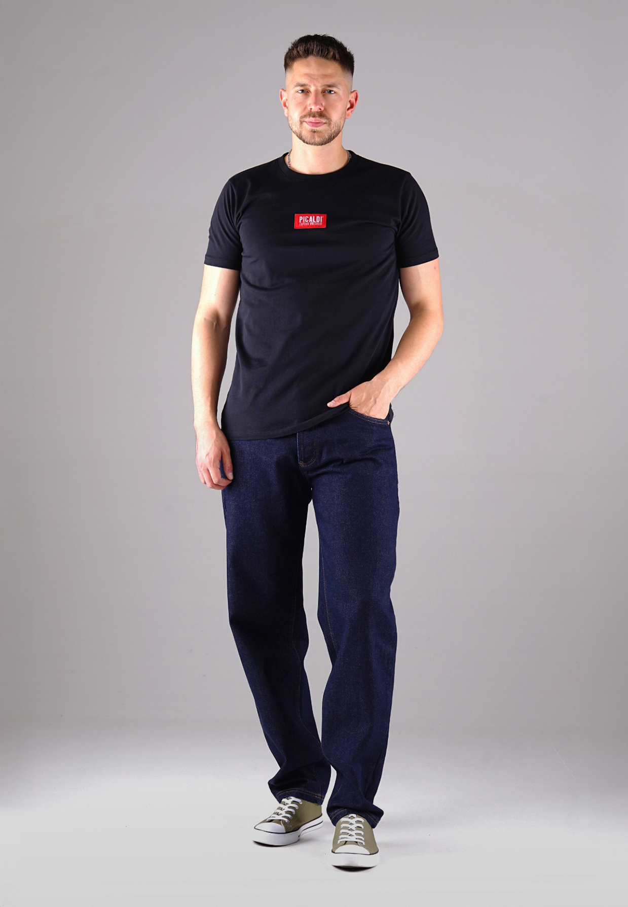 Picaldi Zicco 472 Dark Blue Herrenjeans - Relaxed-Karottenschnitt in Midnight Blue Picaldi Zicco 472 Dark Blue Herrenjeans - Relaxed-Karottenschnitt in Midnight Blue W46-L32