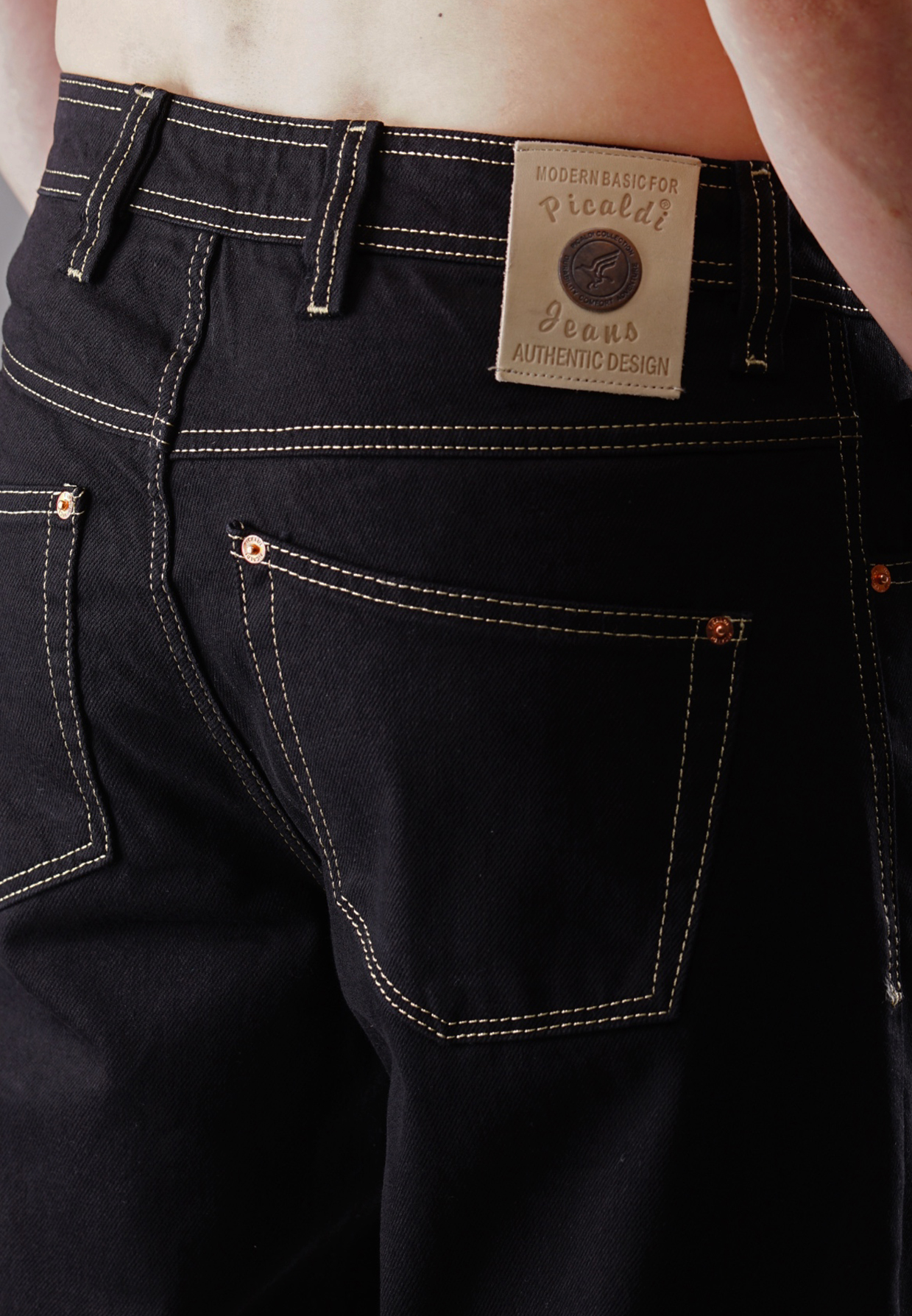 Picaldi Herren Jeans Zicco 472 Whiteline black Picaldi Herren Jeans Zicco 472 Whiteline black W46-L32