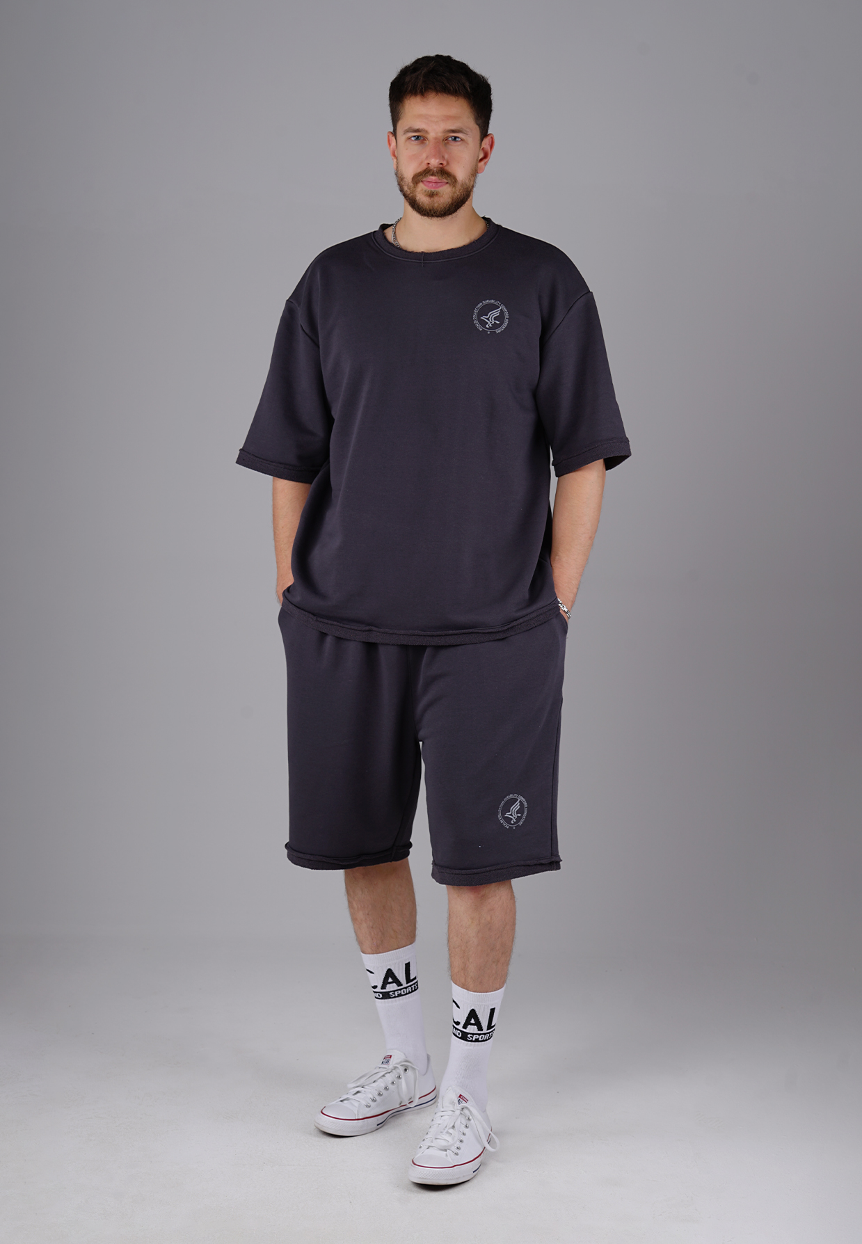 Picaldi DCA Eagle Herren T-Shirt - Oversized in Charchoal Picaldi DCA Eagle Herren Sweatshorts - Relaxed Fit in Charchoal XXL