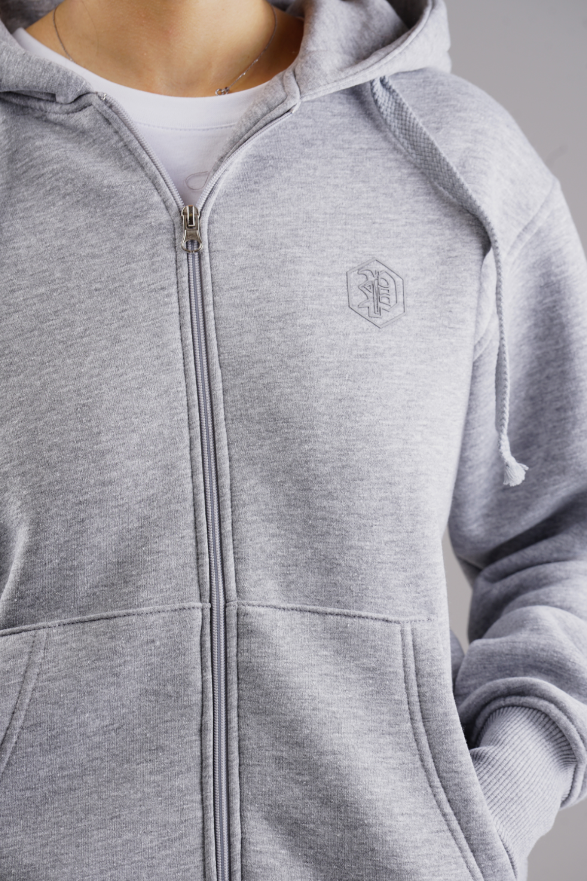 Picaldi Damen Zip Hoodie Hustle Grey XXL
