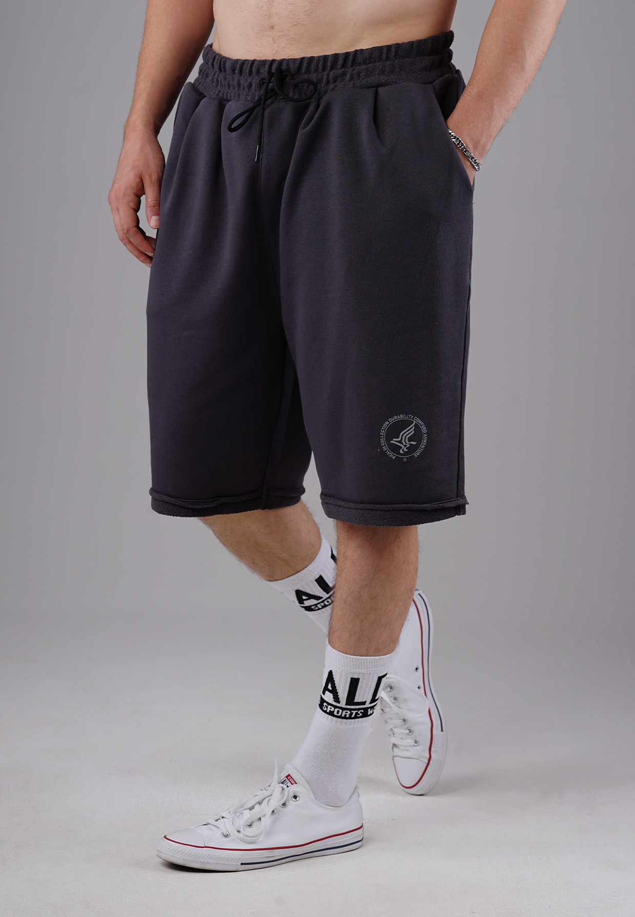 Picaldi DCA Eagle Herren Sweatshorts - Relaxed Fit in Charchoal Picaldi DCA Eagle Herren Sweatshorts - Relaxed Fit in Charchoal XXL