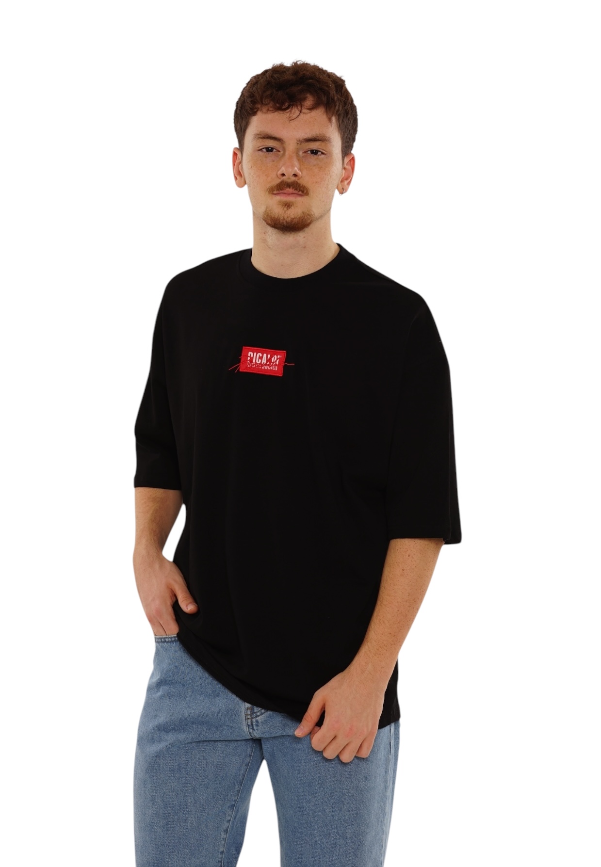 Picaldi Herren T-Shirt Oversize Emphasize Black XXL