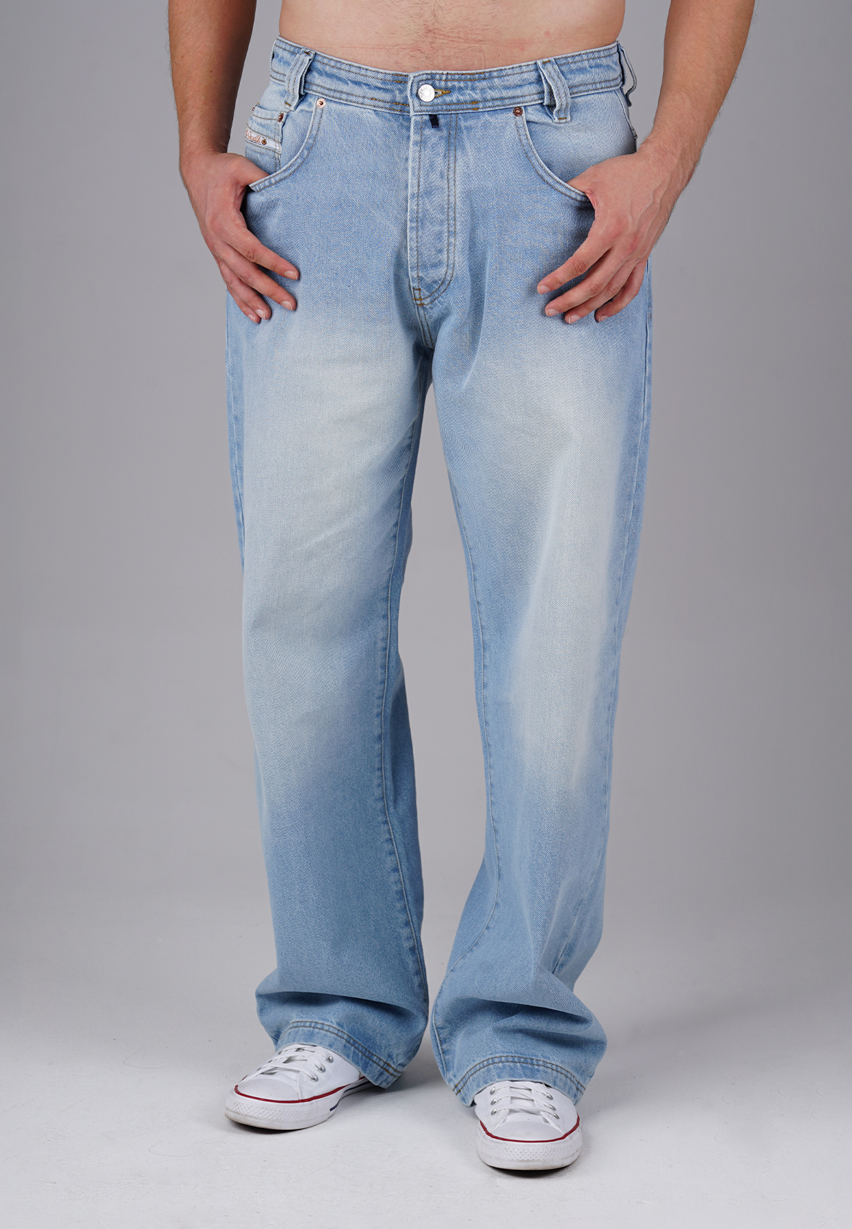 Picaldi Zicco 474 Las Vegas Herrenjeans - Baggy Fit mit Straight Leg in Iced Slate W42-L32