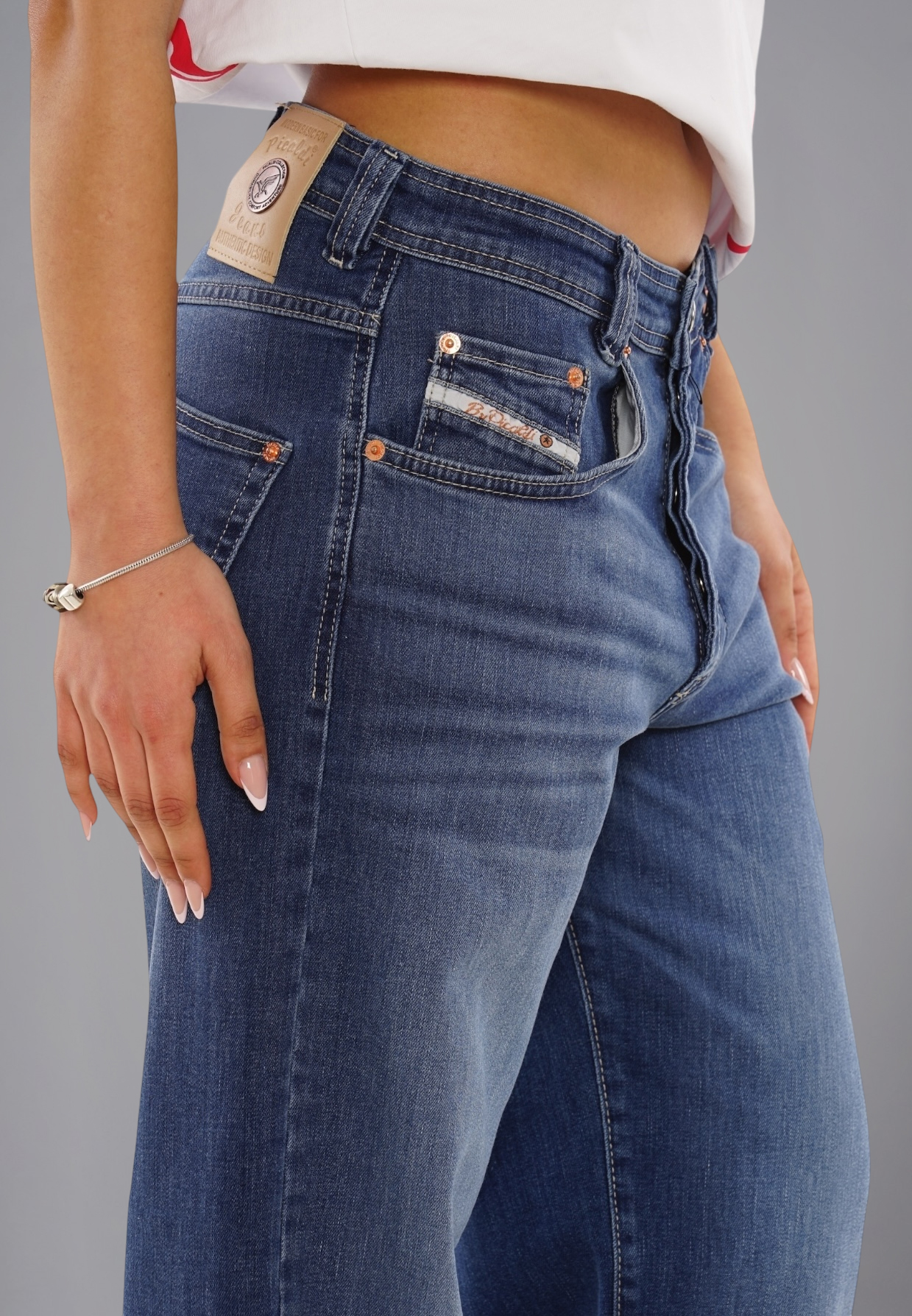 Picaldi Damen Jeans Zicco 471 Lozano washed indigo blue W42-L32