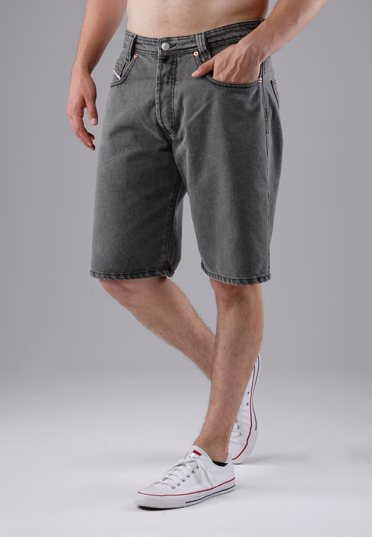 Picaldi Zicco 471 Drift Herren Jeansshorts - Relaxed Fit in Dusty Graphite