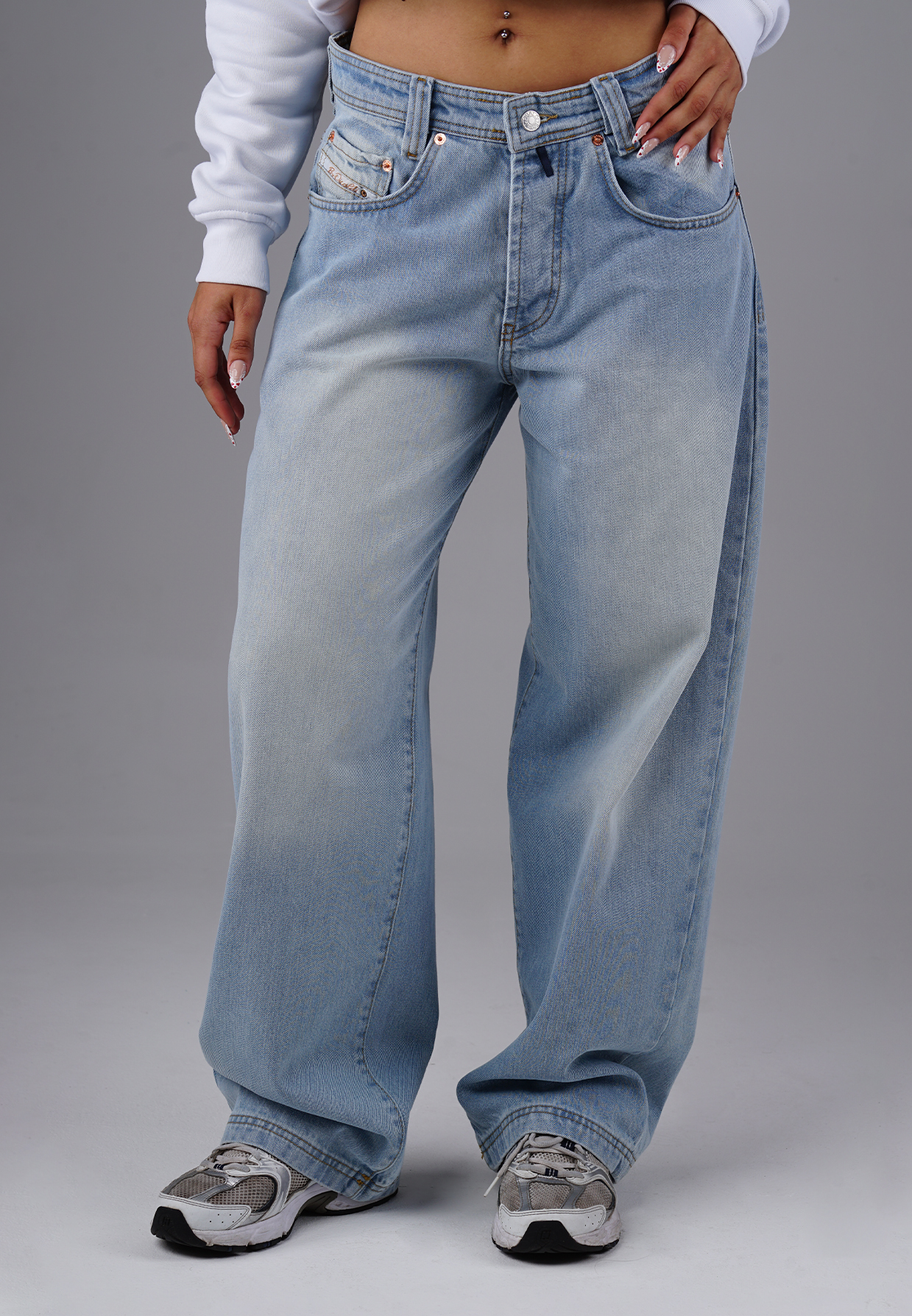 Picaldi Damen Jeans Baggy Zicco 475 Steel washed steel grey W42-L32