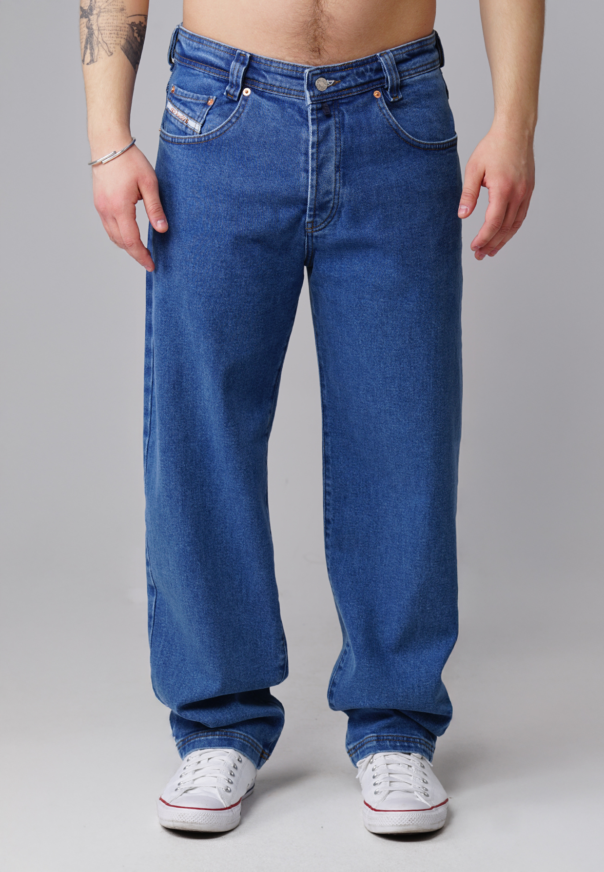 Picaldi Zicco 472 Ares Herrenjeans – Relaxed-Karottenschnitt in Echtblau