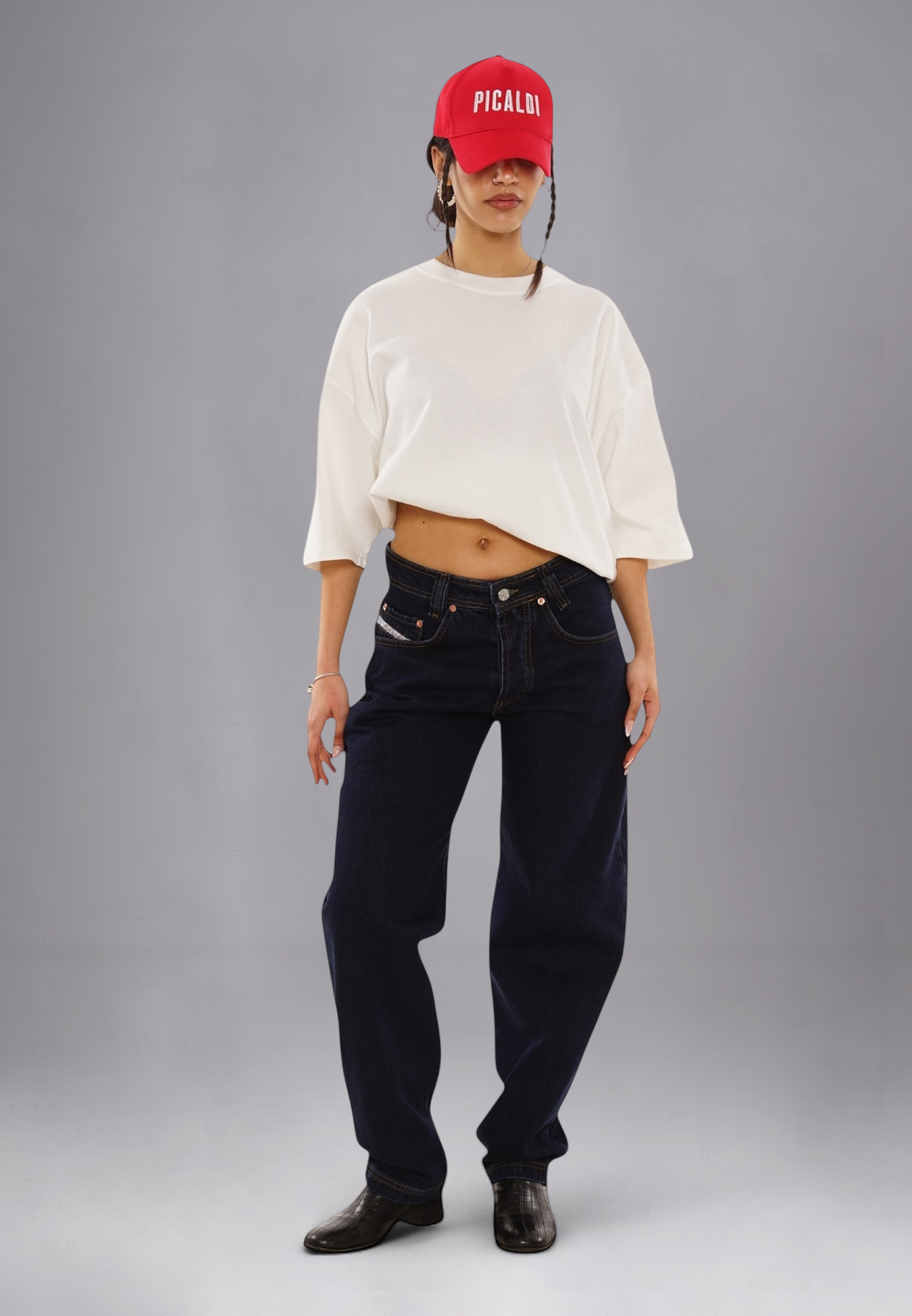 Picaldi Damen Jeans Zicco 471 Daytona dark navy Picaldi Zicco 471 Daytona Damen Jeans – Loose Tapered Fit Dark Navy W42-L32