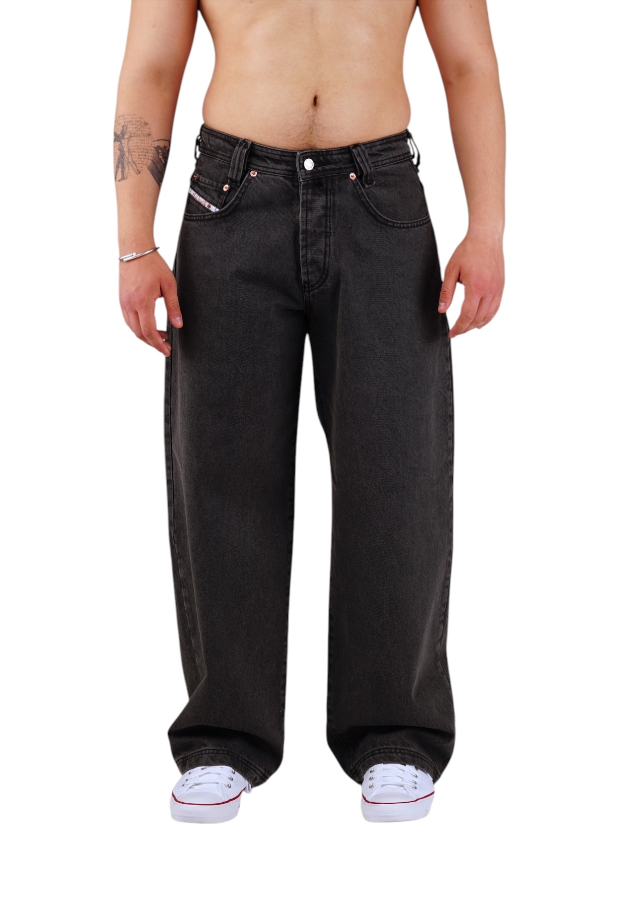Picaldi Herren Jeans Baggy Zicco 475 Shadow wash anthracite W36-L32