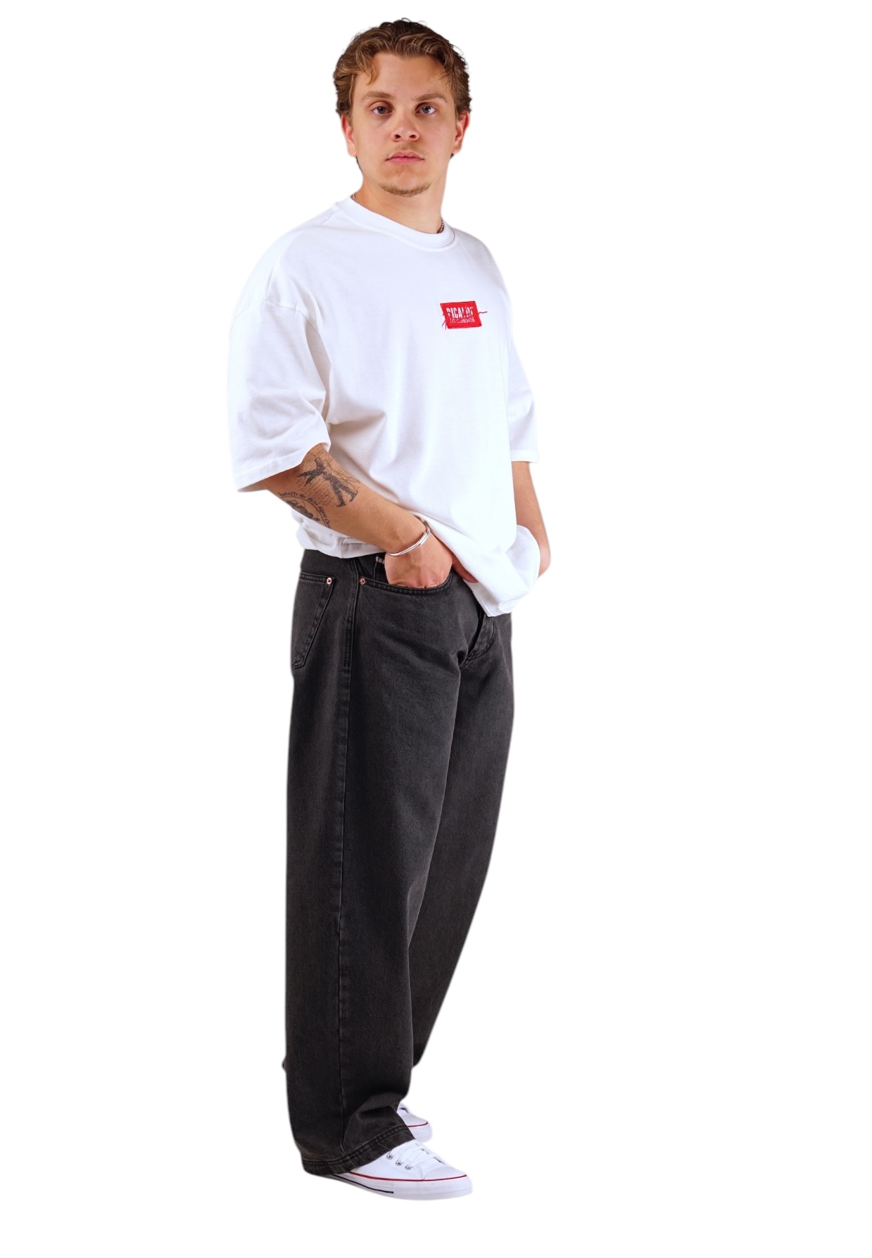 Picaldi Herren Jeans Baggy Zicco 475 Shadow wash anthracite W36-L32