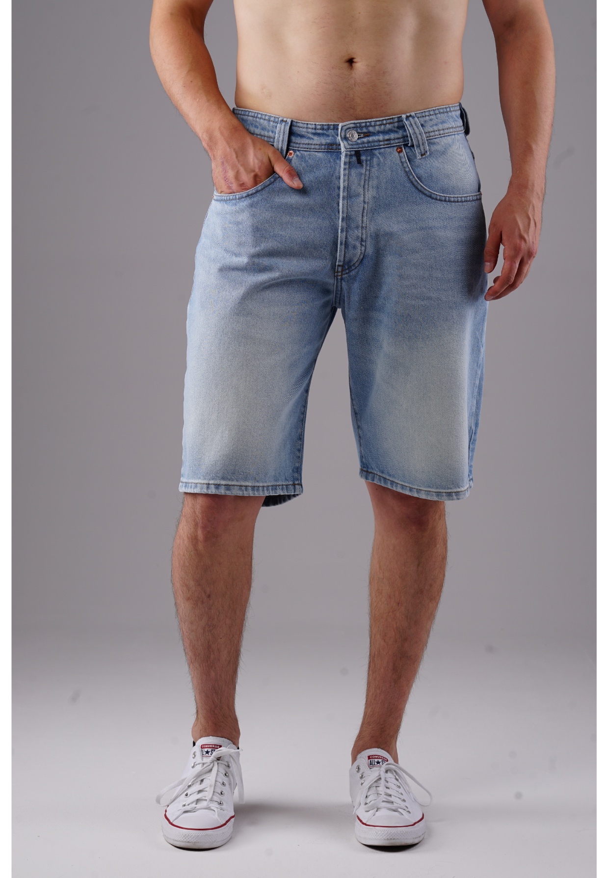 Picaldi Zicco 471 Diamond Herren Jeansshorts - Relaxed Fit in Icewashed Sky W40