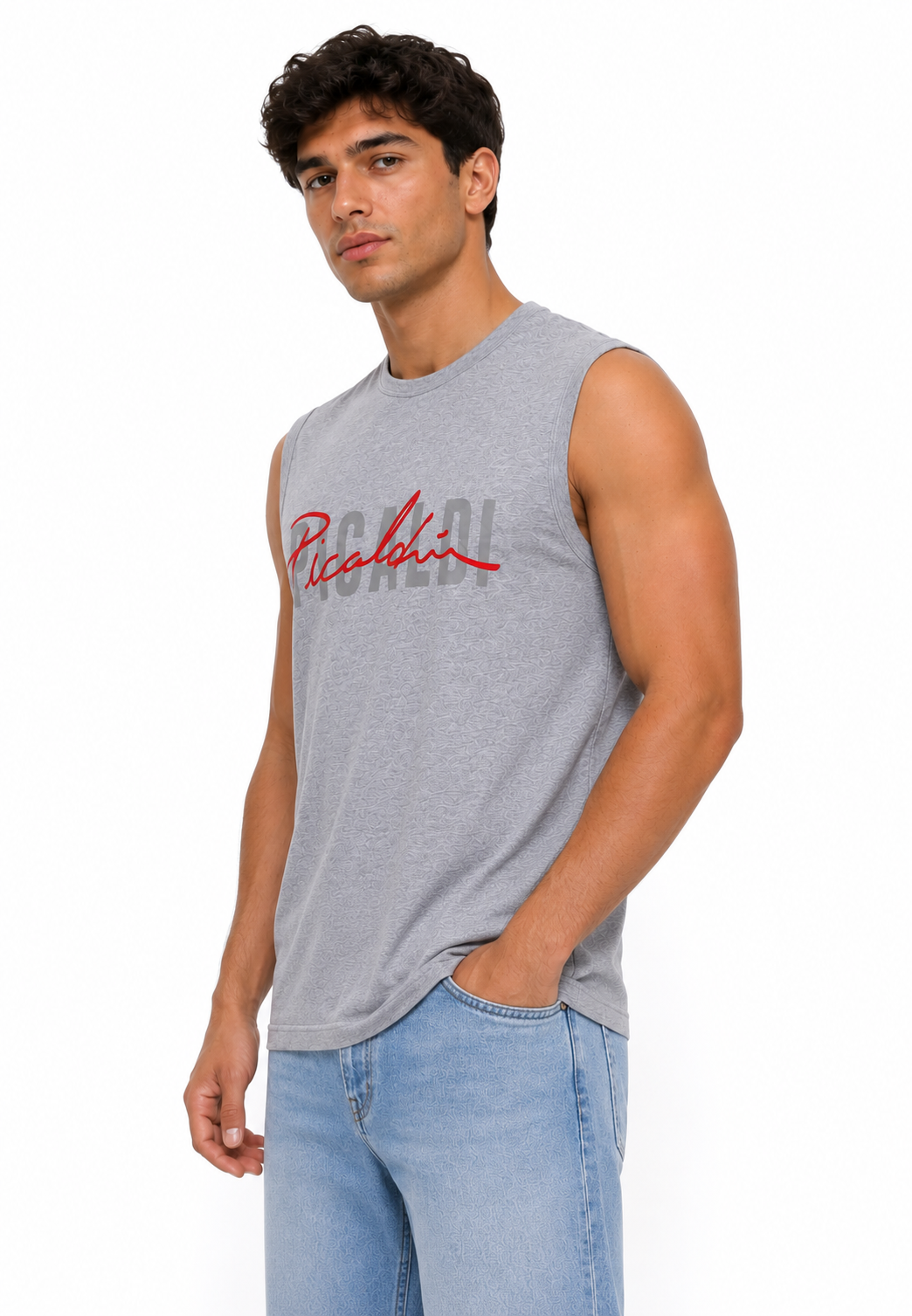 Picaldi Herren Tank Top Collection Grey Marl