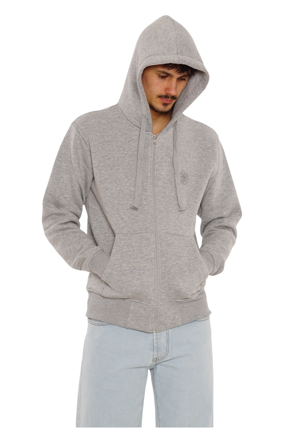 Picaldi Herren Zip Hoodie Hustle Grey XXL