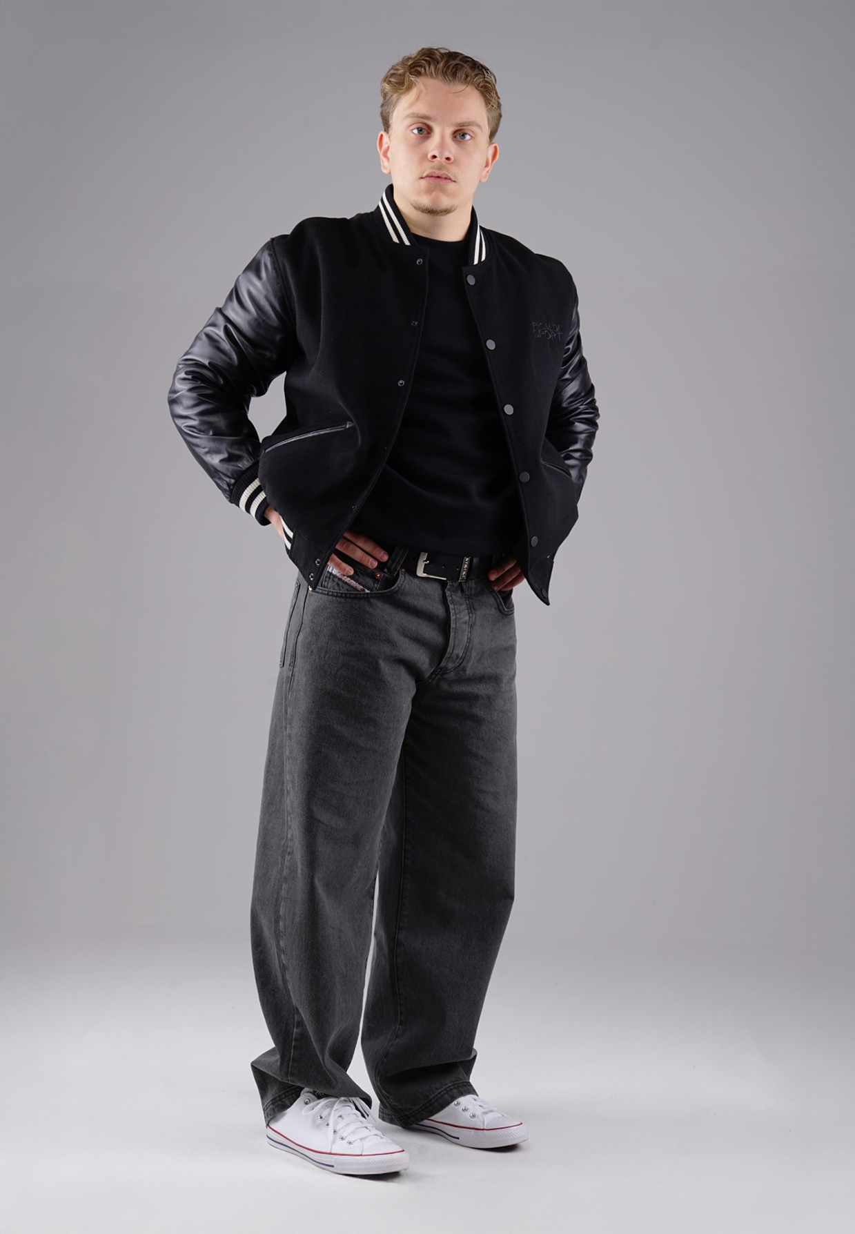 Picaldi Herren College Jacke Tiger black