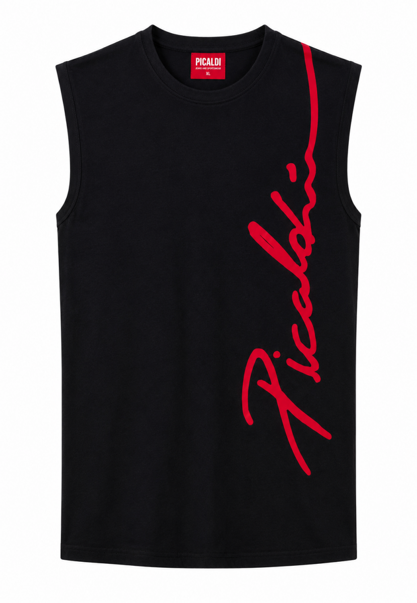 Picaldi Herren Tank Top Shirt Male black