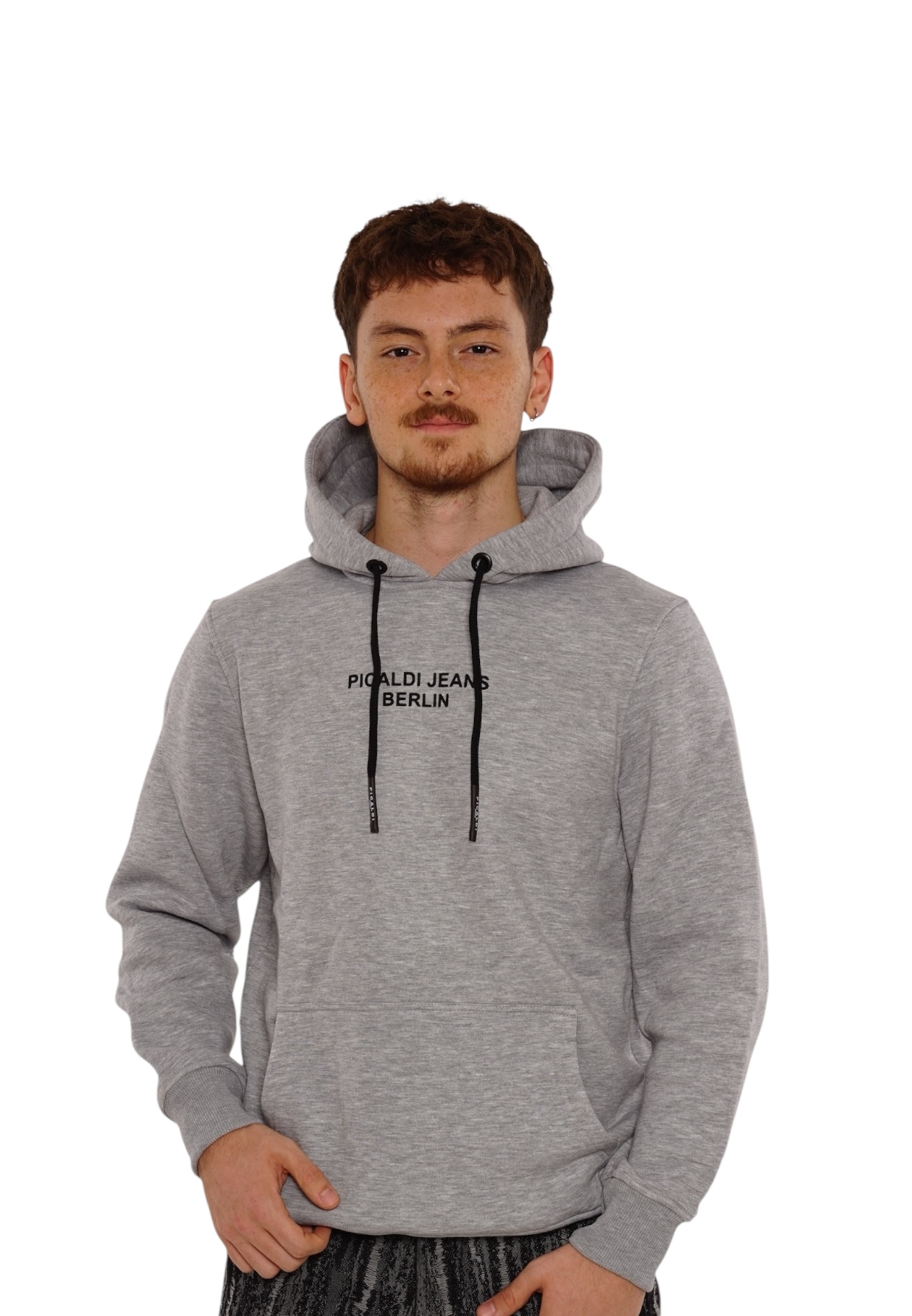 Picaldi Herren Kapuzenpullover Berlin Grau
