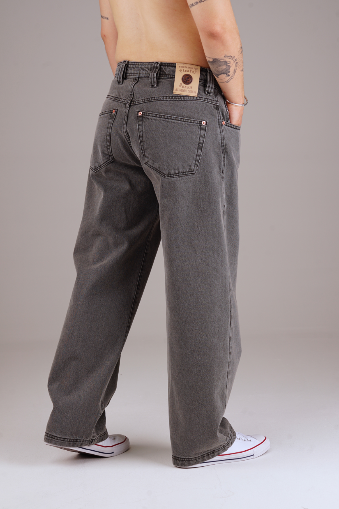 Picaldi Herren Jeans Baggy Zicco 475 Steel washed steel grey W36-L32