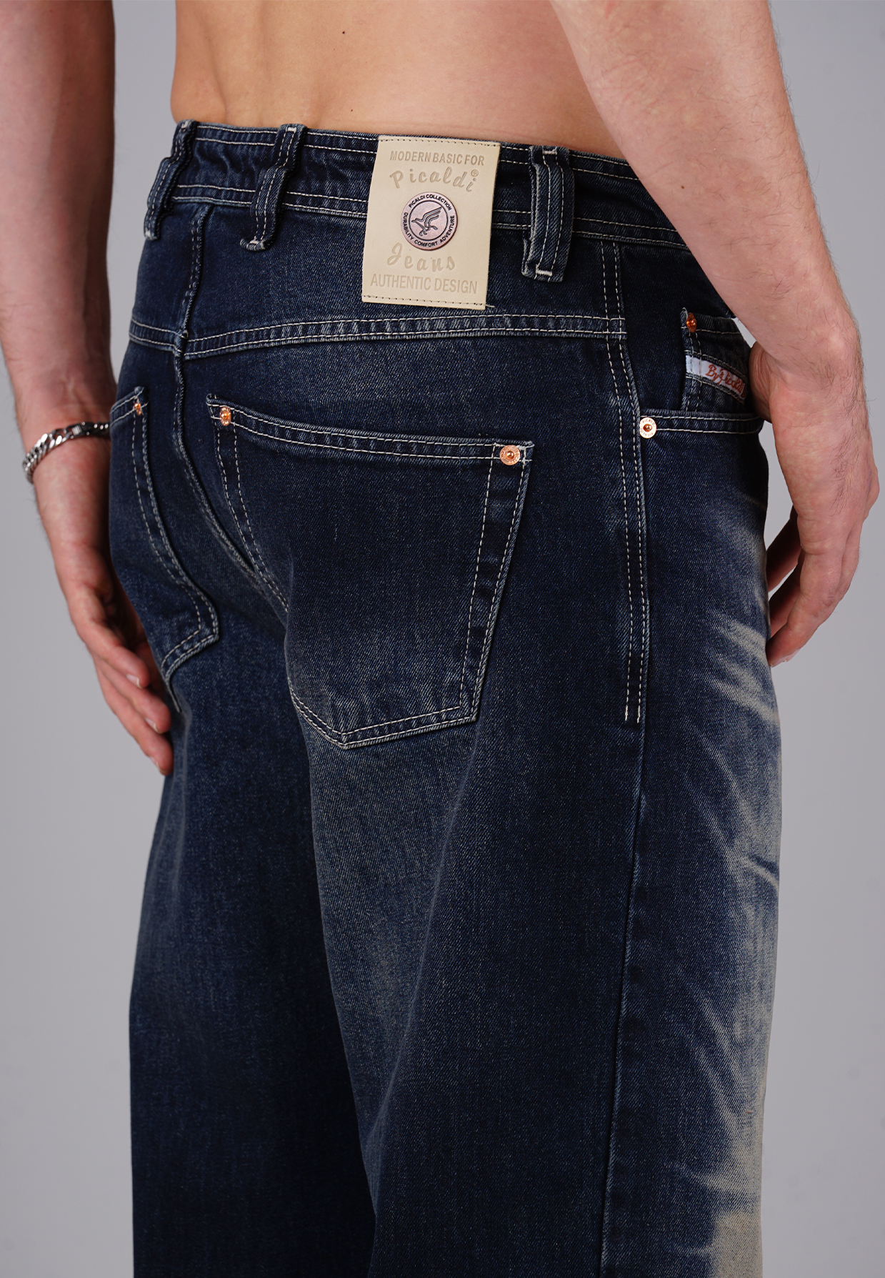 Picaldi Herren Jeans Zicco 472 Eldorado dark blue greystone washed W40-L34