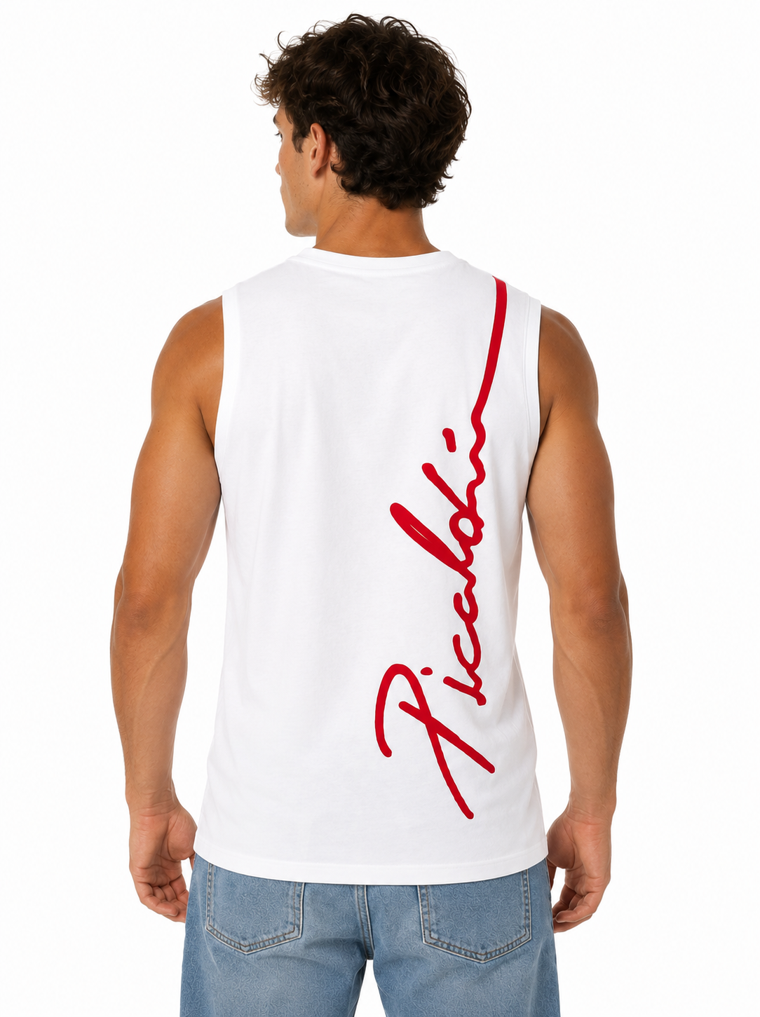 Picaldi Herren Tank Top Shirt Male white