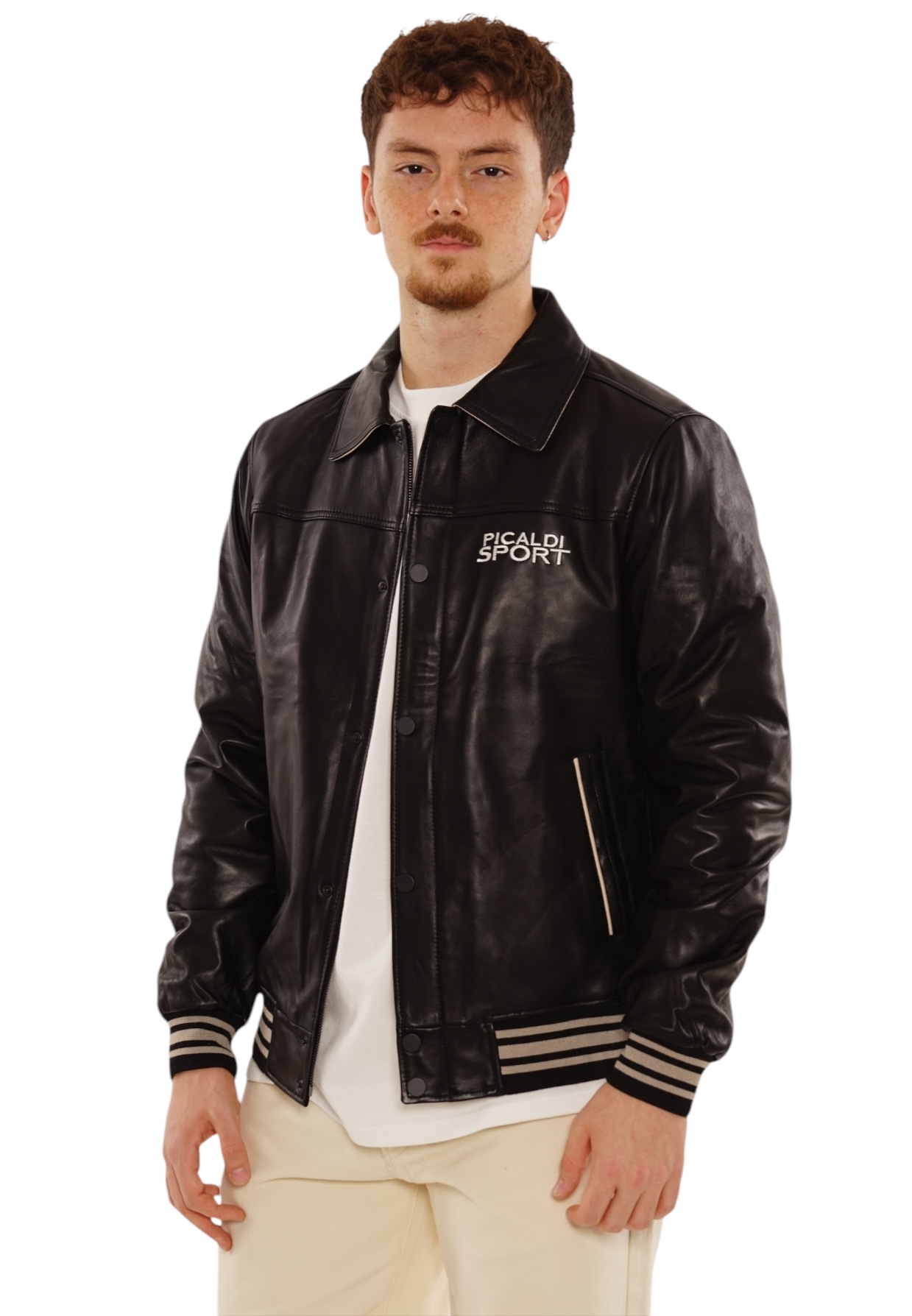 Picaldi Herren Lederjacke Picaldi Sport Black XXL