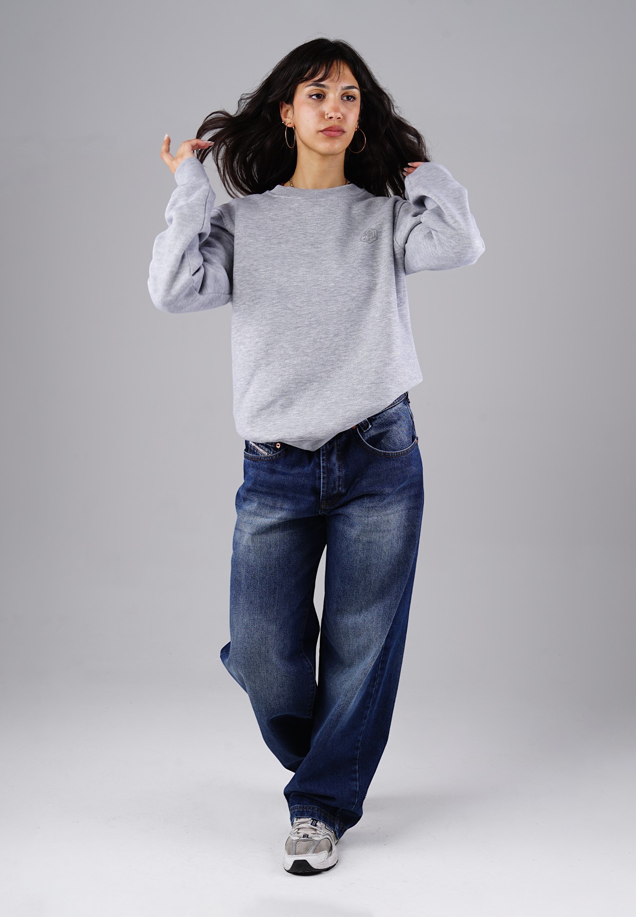 Picaldi Damen Sweatshirt Hustle Grey XXL