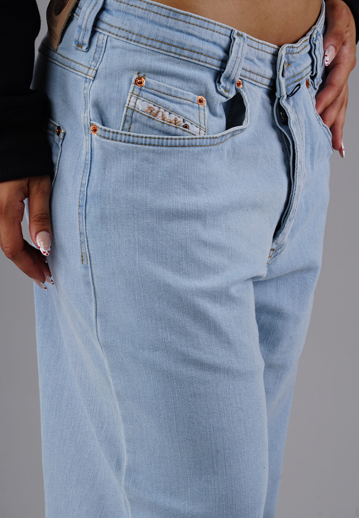Picaldi Damen Jeans Zicco 471 Palesky Ice Blue Vintage W42-L32