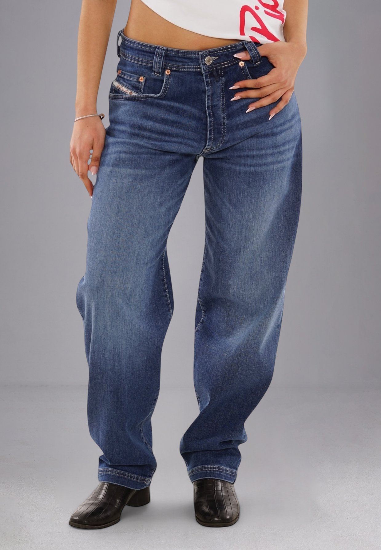 Picaldi Damen Jeans Zicco 471 Lozano washed indigo blue W42-L32