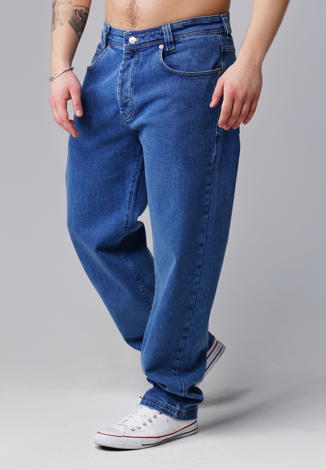 Picaldi Zicco 472 Ares Herrenjeans – Relaxed-Karottenschnitt in Echtblau