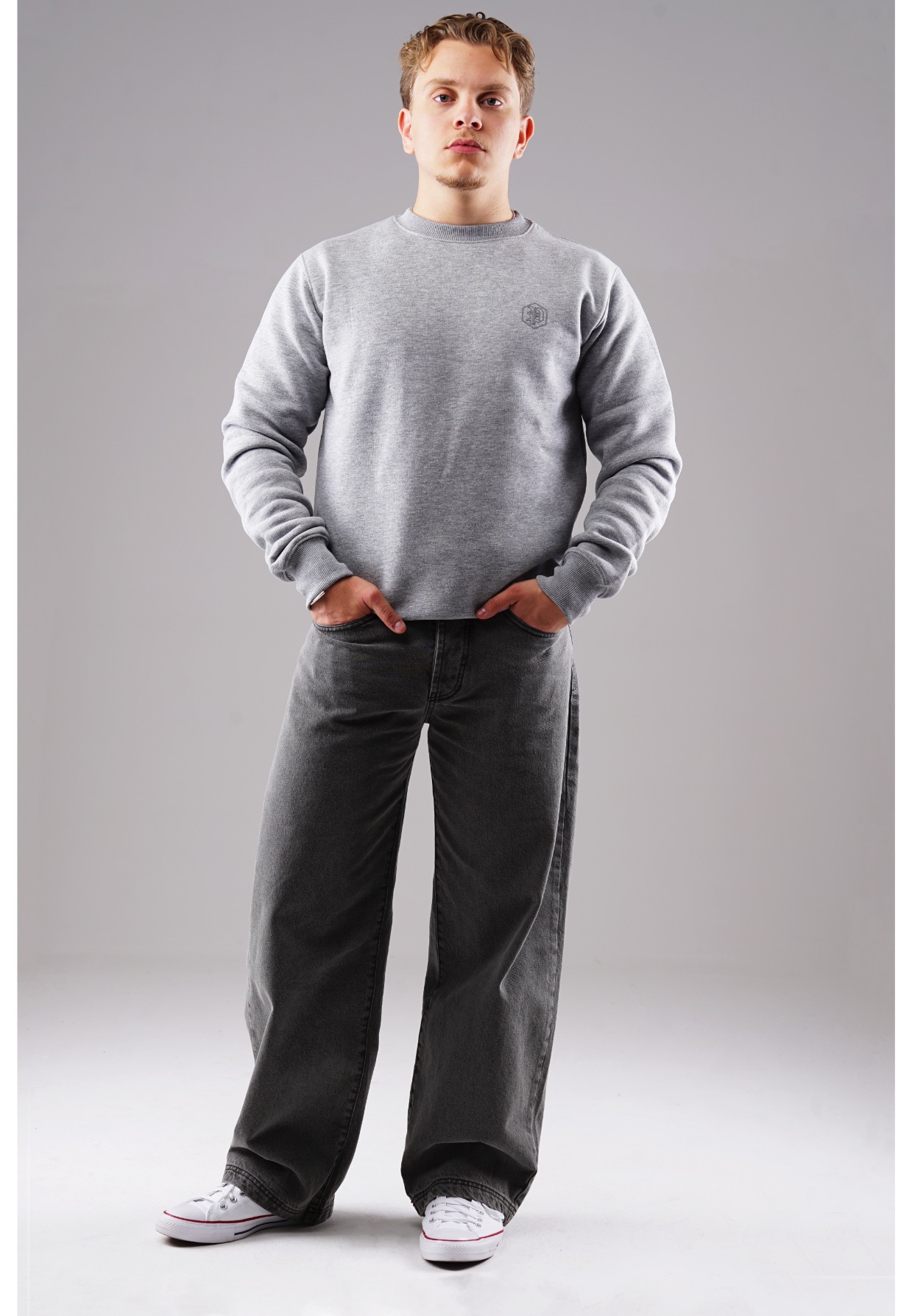 Picaldi Herren Sweatshirt Hustle Grau XXL