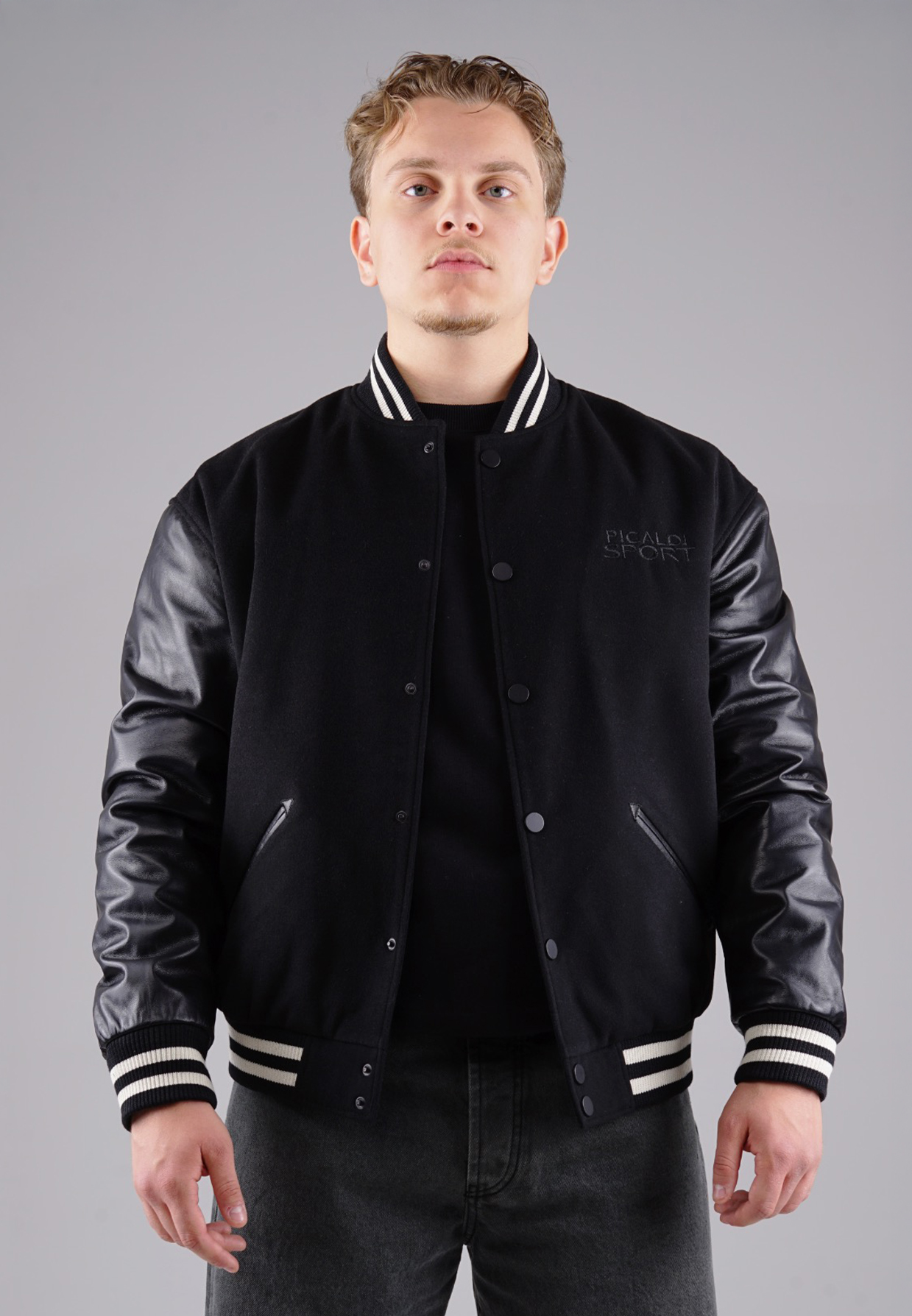 Picaldi Herren College Jacke Tiger Black