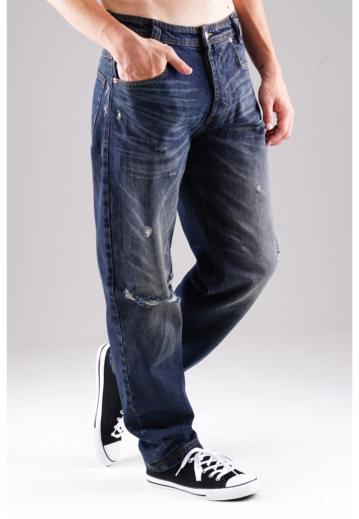 Picaldi Herren Jeans Zicco 472 Austin dark blue dark grey washed W28-L30
