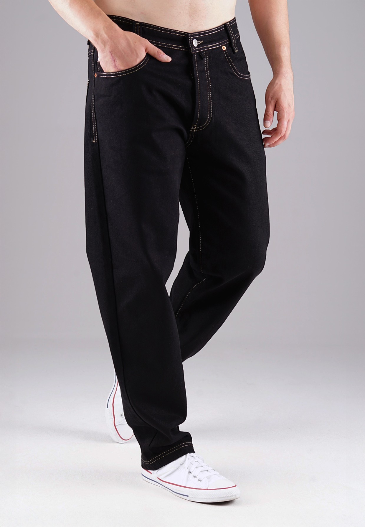 Picaldi Herren Jeans Zicco 472 Whiteline black W46-L32