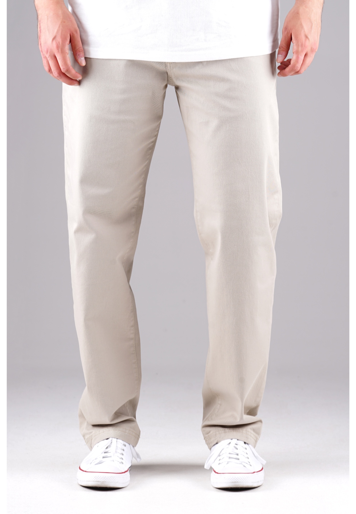 Picaldi Zicco  472 Glow Ecru Herren Hose – Relaxed Carrot Fit in Beige W40-L32