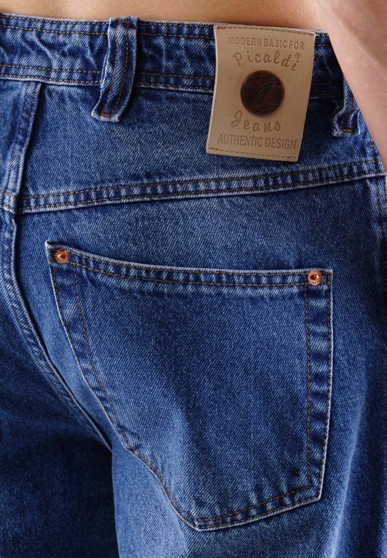 Picaldi Zicco 472 Dakota Herrenjeans - Relaxed-Karottenschnitt in Sapphire Blue W46-L32