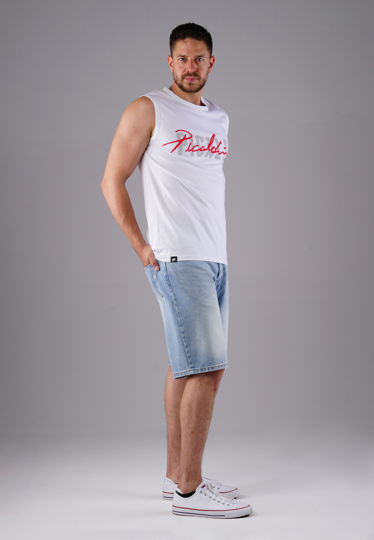 Picaldi Zicco 471 Diamond Herren Jeansshorts - Relaxed Fit in Icewashed Sky