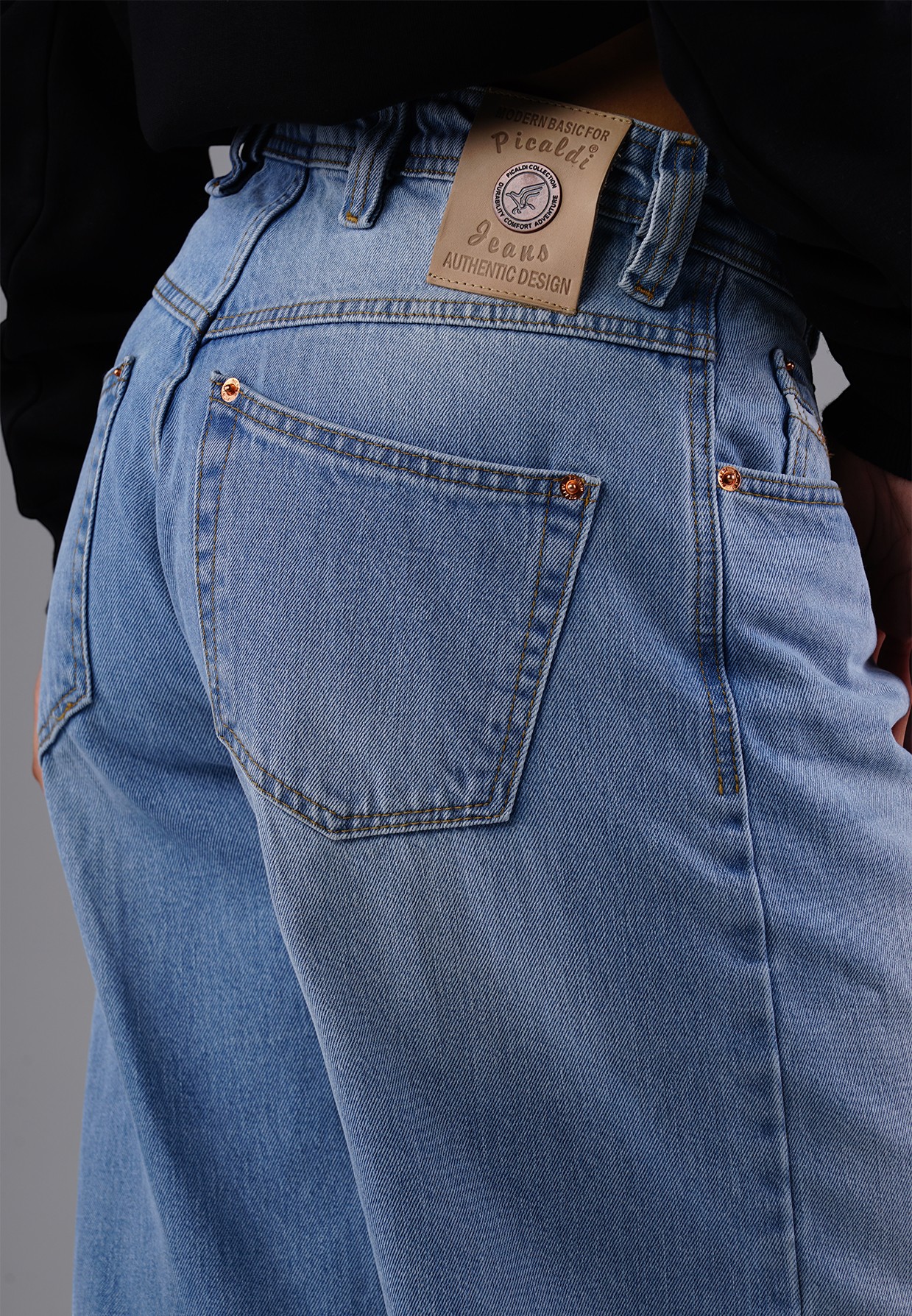 Picaldi Damen Jeans Baggy Zicco 475 Steel washed steel grey W42-L32