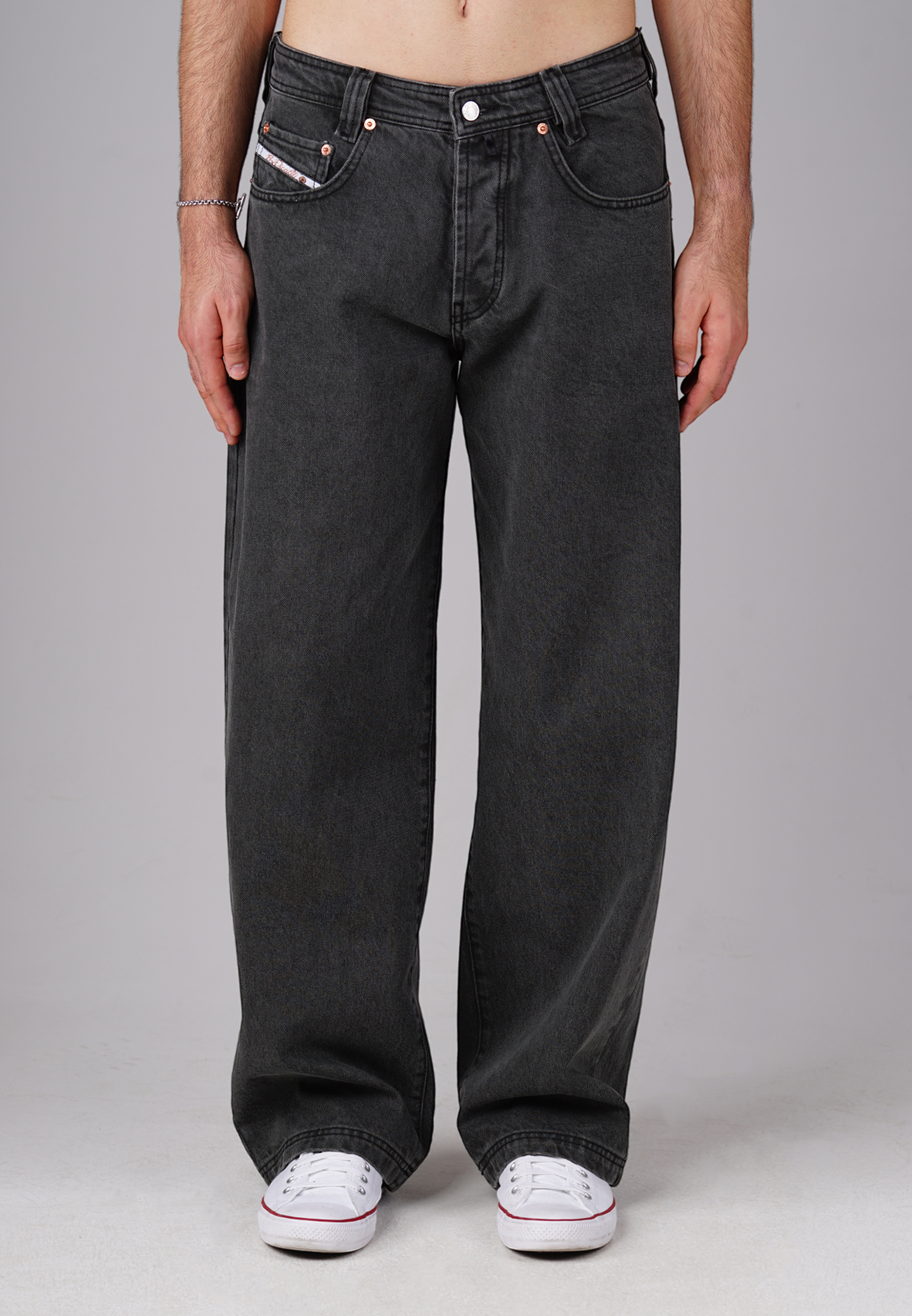 Picaldi Zicco 475 Shadow Herrenjeans – Baggyschnitt in Faded Anthracite Grey W36-L32