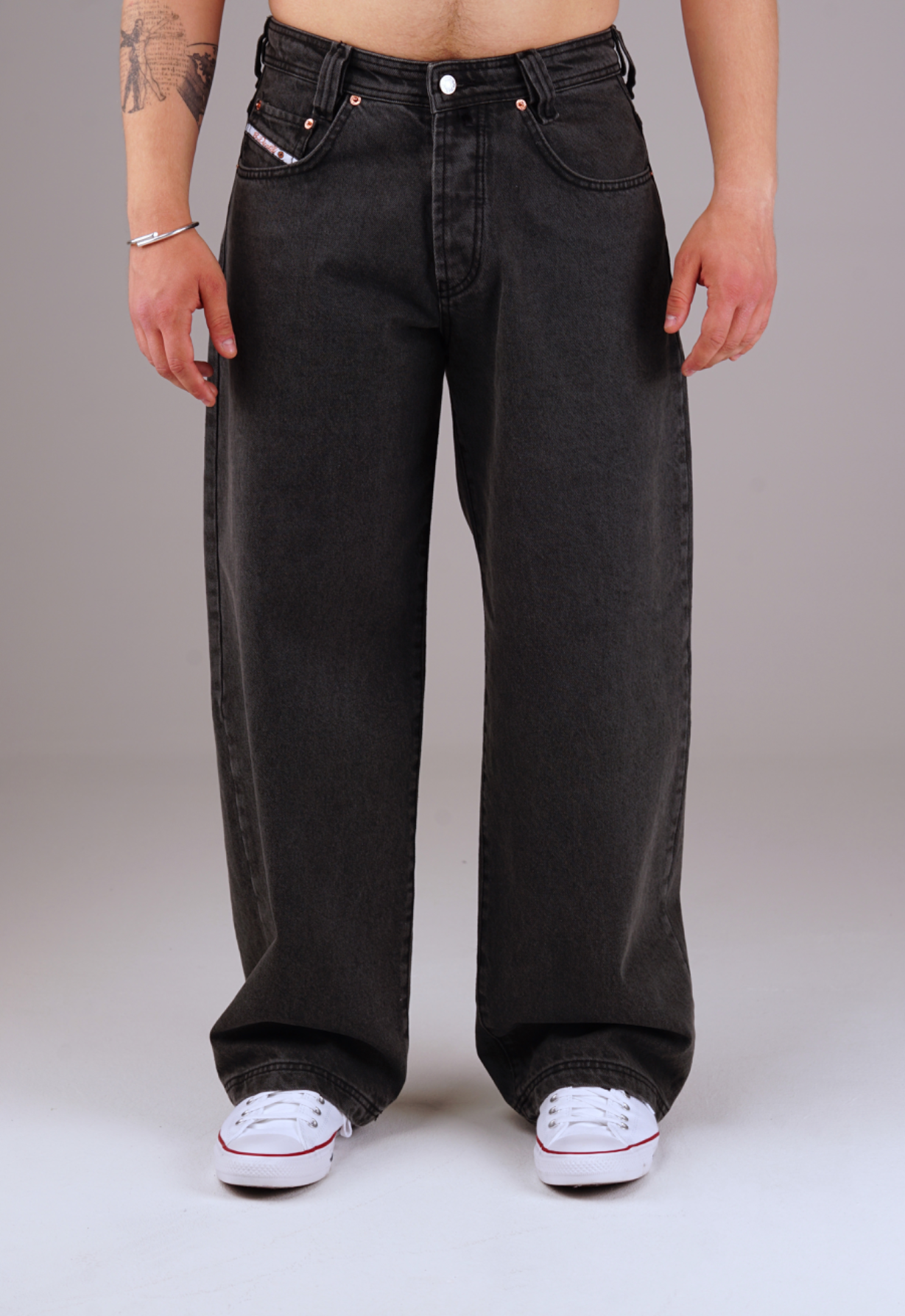 Picaldi Herren Jeans Baggy Zicco 475 Shadow wash anthracite W36-L32
