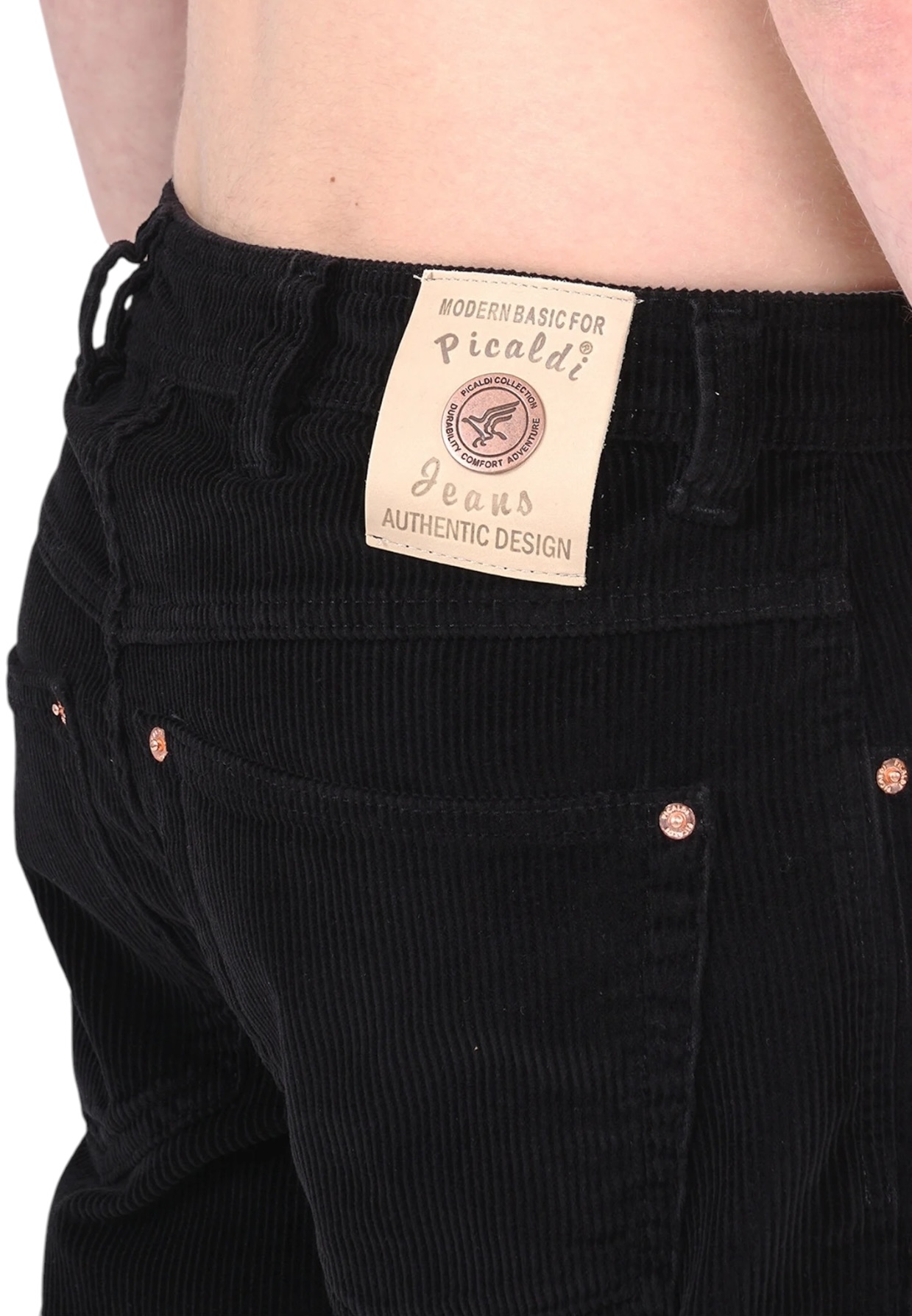 Picaldi Herren Jeans Zicco 472 Cord Black W28-L30