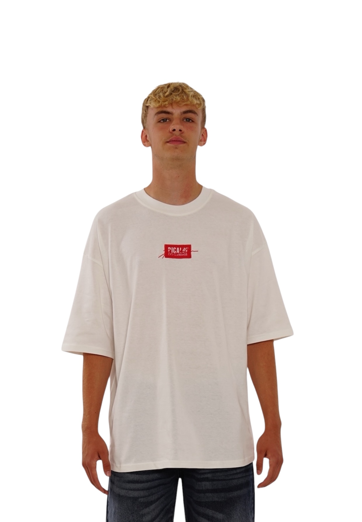 Picaldi Herren T-Shirt Oversize Emphasize Off White XXL
